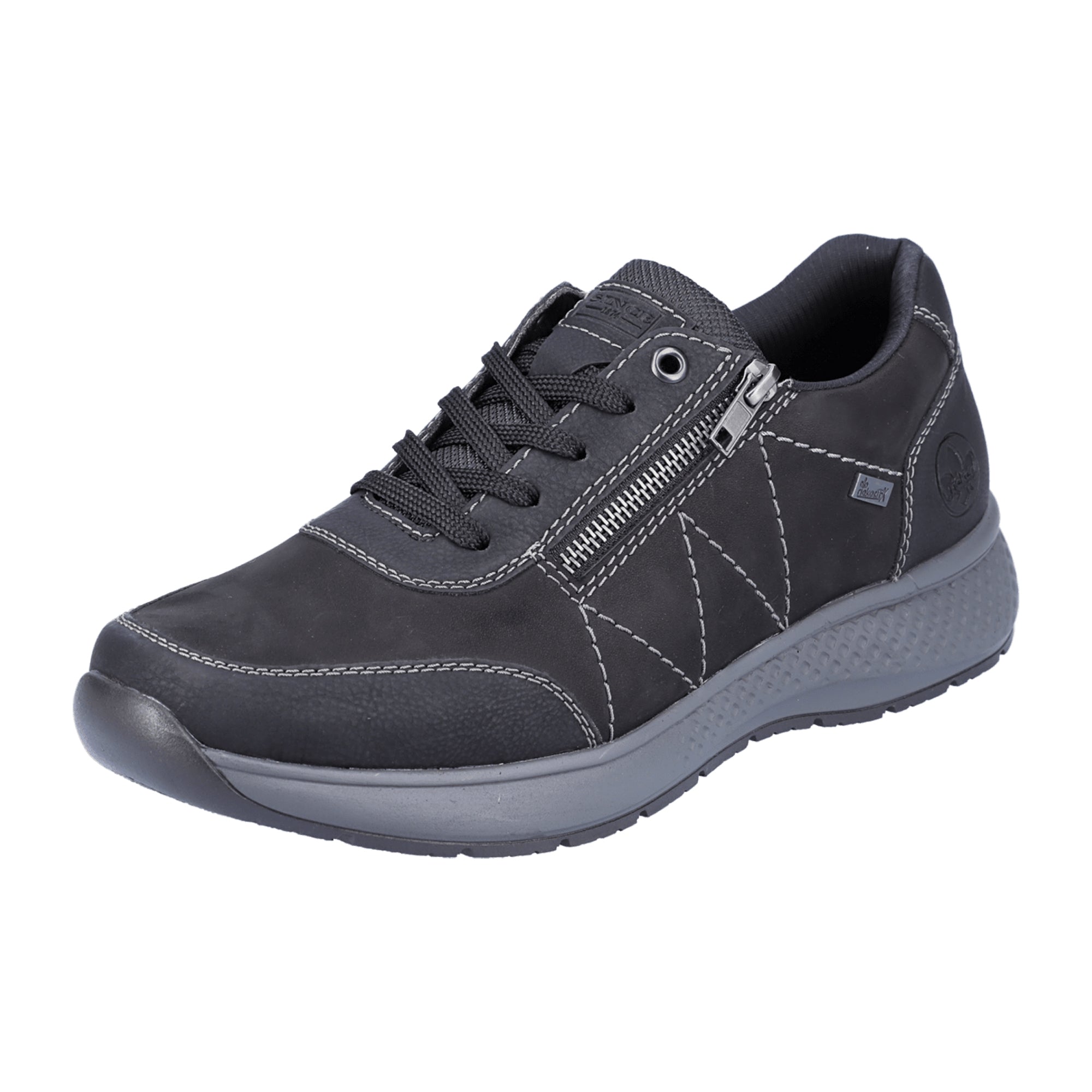 Rieker Black Men's Shoes with Laces Normal Width