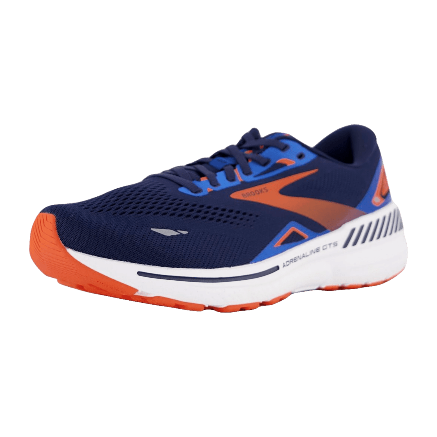 Brooks Men's Adrenaline GTS 23 Running Shoes - Peacoat/Orange Surf The Web