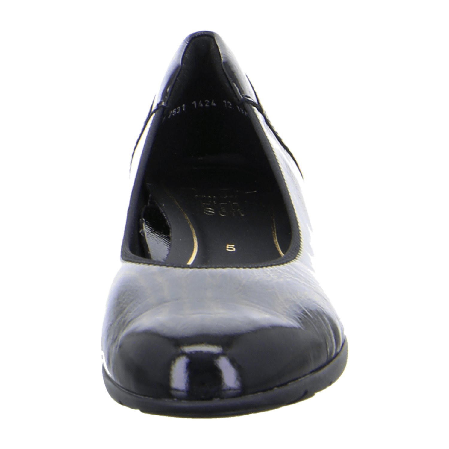 ARA SARDINIA SA Women's Leather Slip-On Loafers in Black with Leather Lining and Rubber Sole