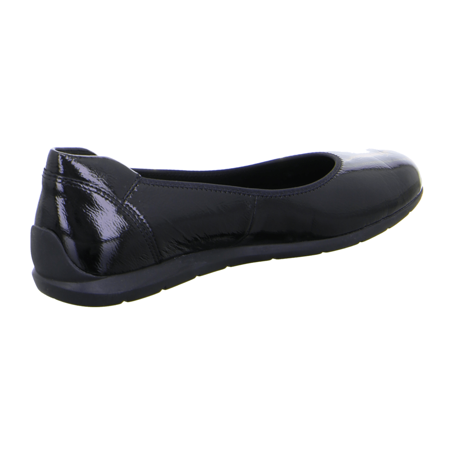 ARA SARDINIA SA Women's Leather Slip-On Loafers in Black with Leather Lining and Rubber Sole