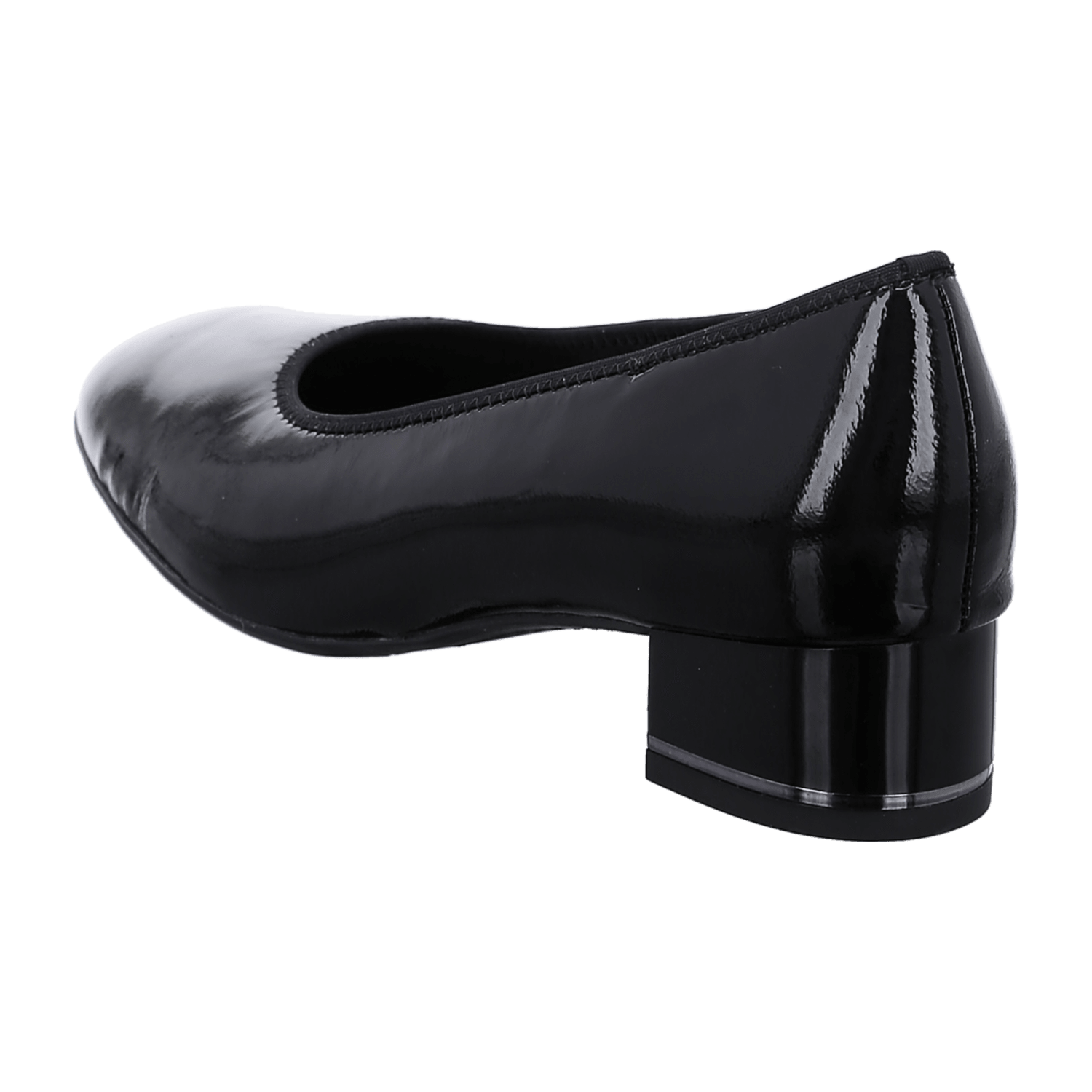 ARA SARDINIA SA Women's Pumps in Black Patent Leather with Round Toe and Leather Lining