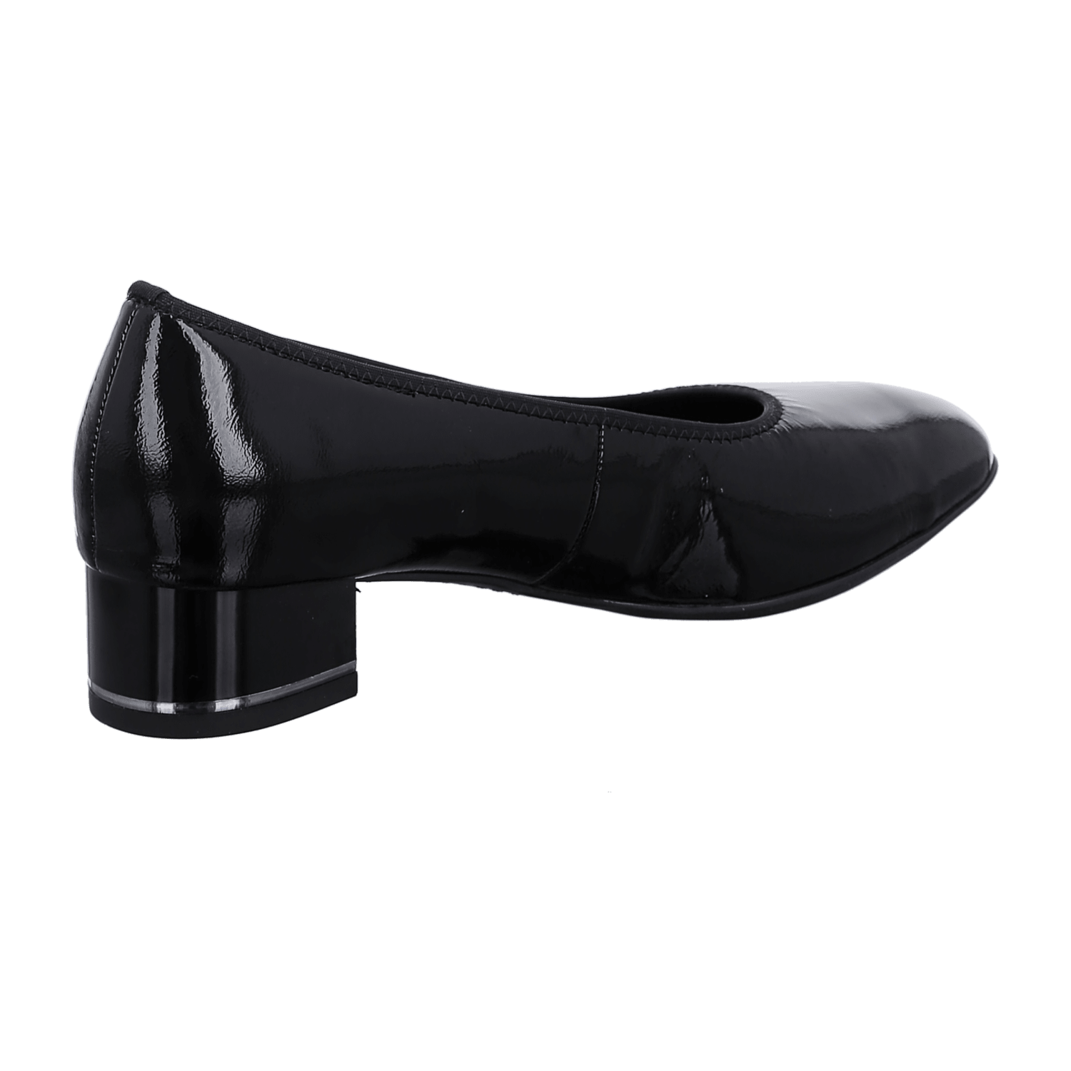 ARA SARDINIA SA Women's Pumps in Black Patent Leather with Round Toe and Leather Lining