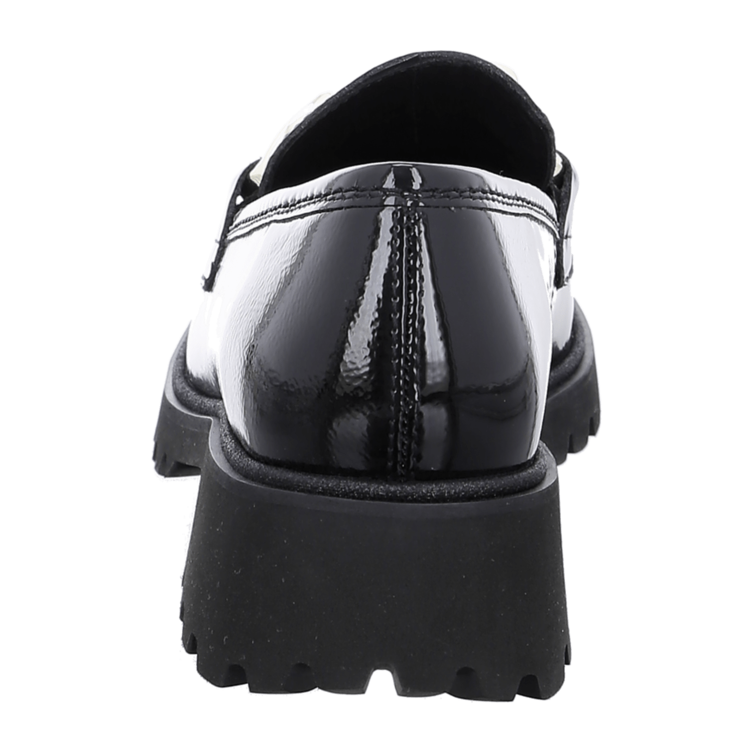 ARA Kent Slipper for Women in Black Patent Leather with Round Toe and Leather Lining