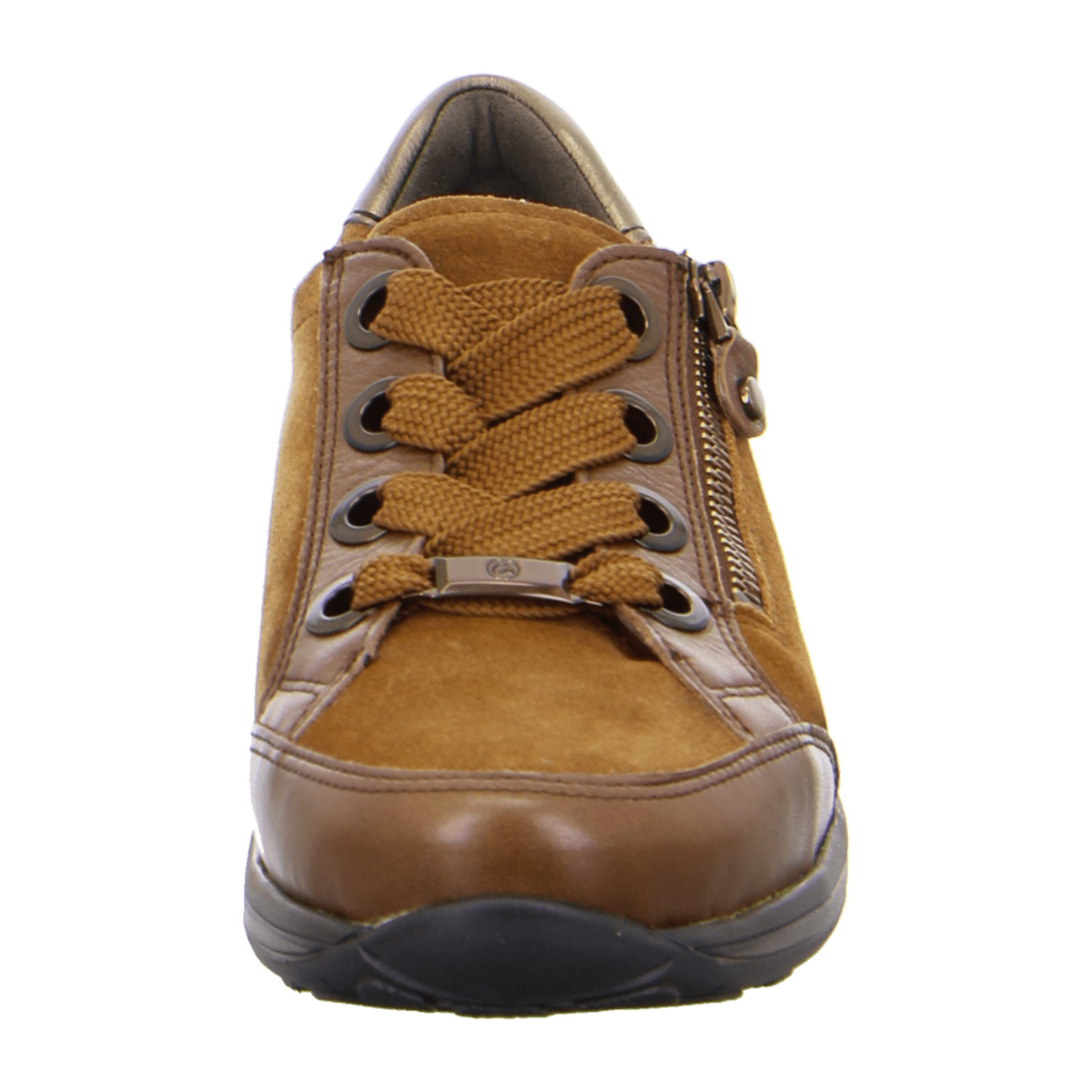ARA Women's Sneakers in Brown Suede with Lace-Up Closure and Round Toe