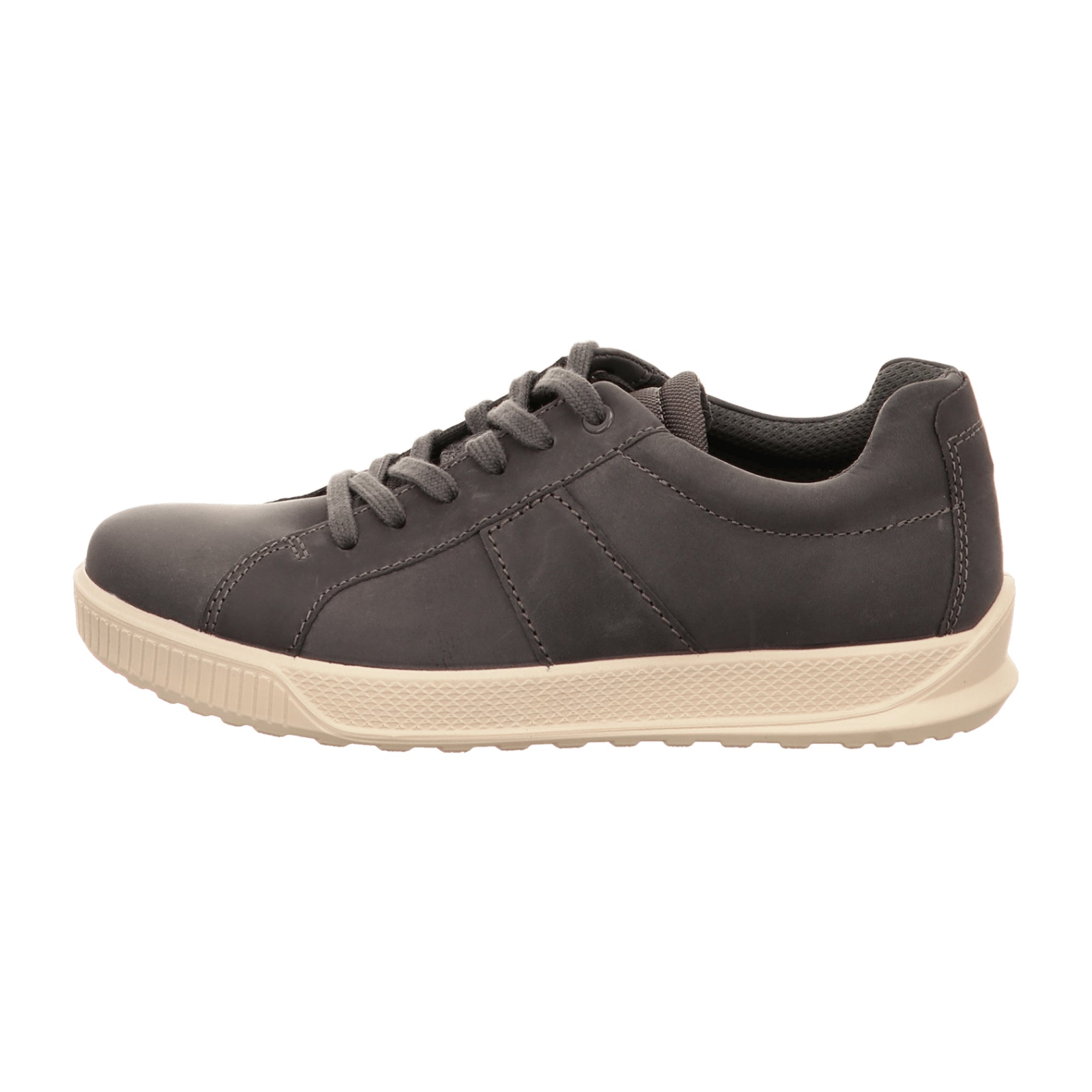 Ecco Byway Men's Shoes - Stylish Gray Magnet Nubuck Casual Sneakers 501594