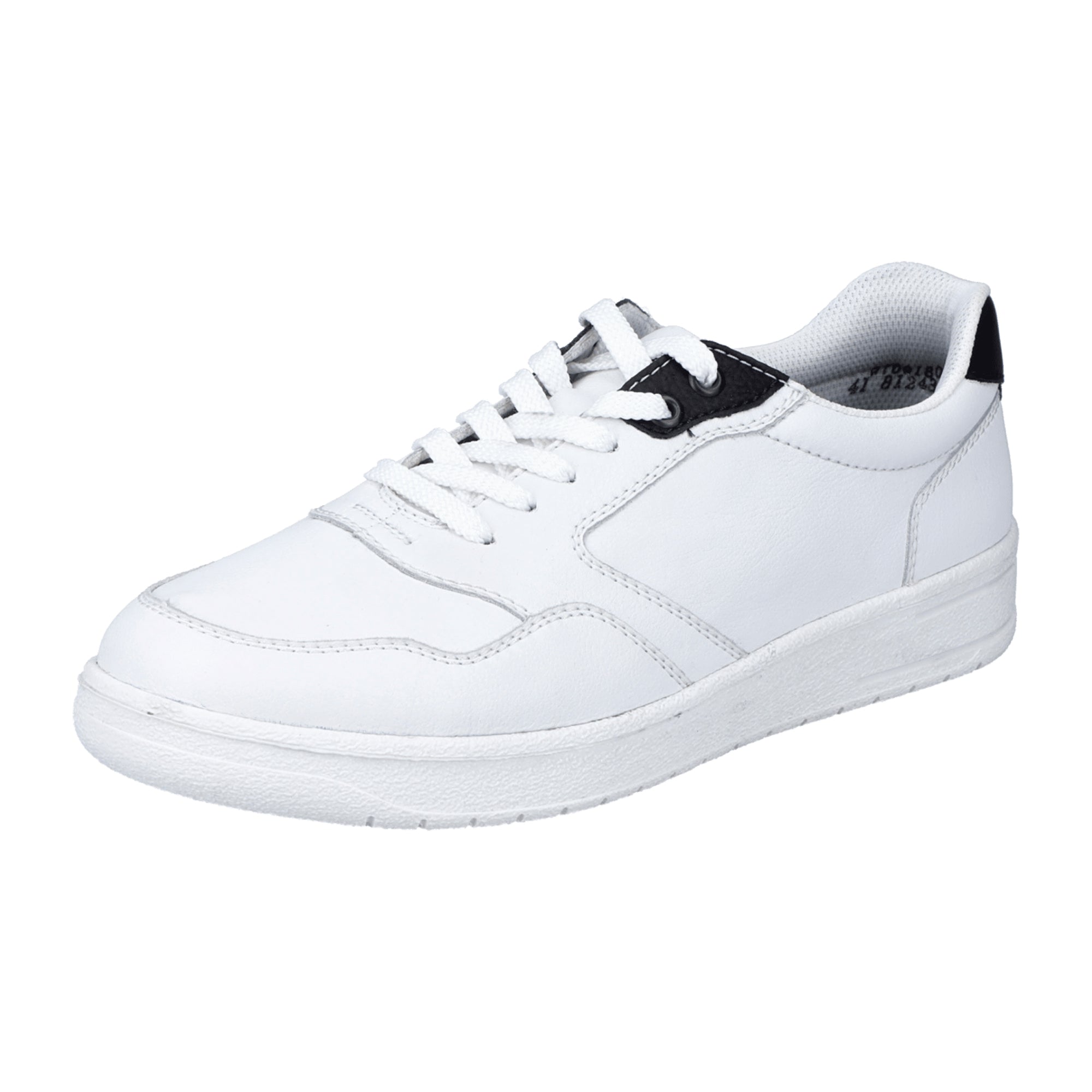 Rieker HWK Men's White Leather Casual Shoes with Removable Insole