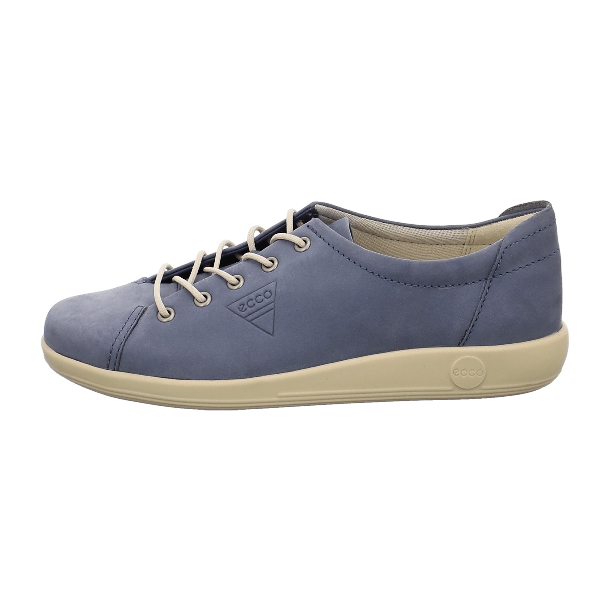 Ecco SOFT 2.0 Women's Blue Leather Sneakers | Comfortable & Stylish