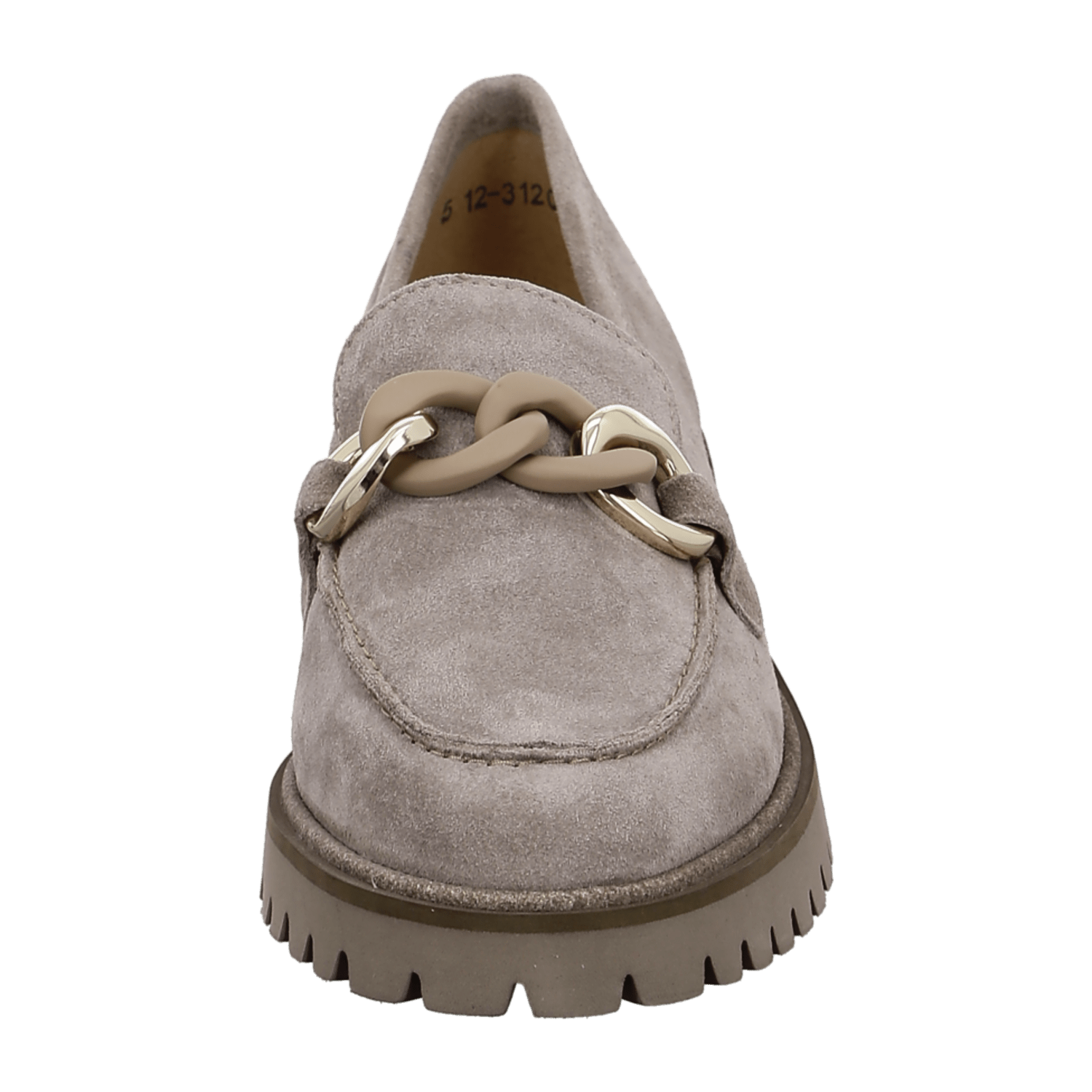 ARA KENT Women's Suede Slip-On Loafers in Beige with Round Toe and Leather Lining