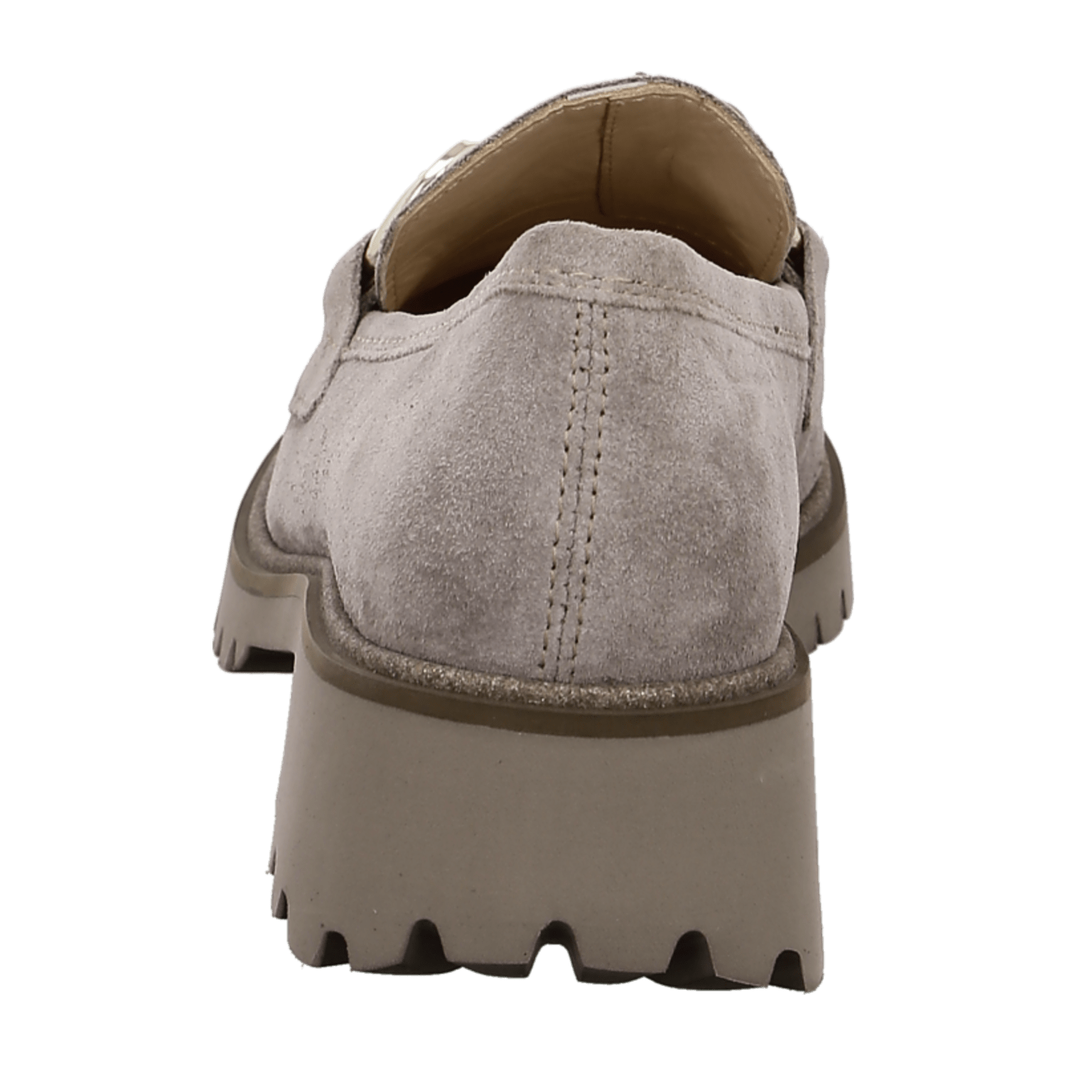 ARA KENT Women's Suede Slip-On Loafers in Beige with Round Toe and Leather Lining