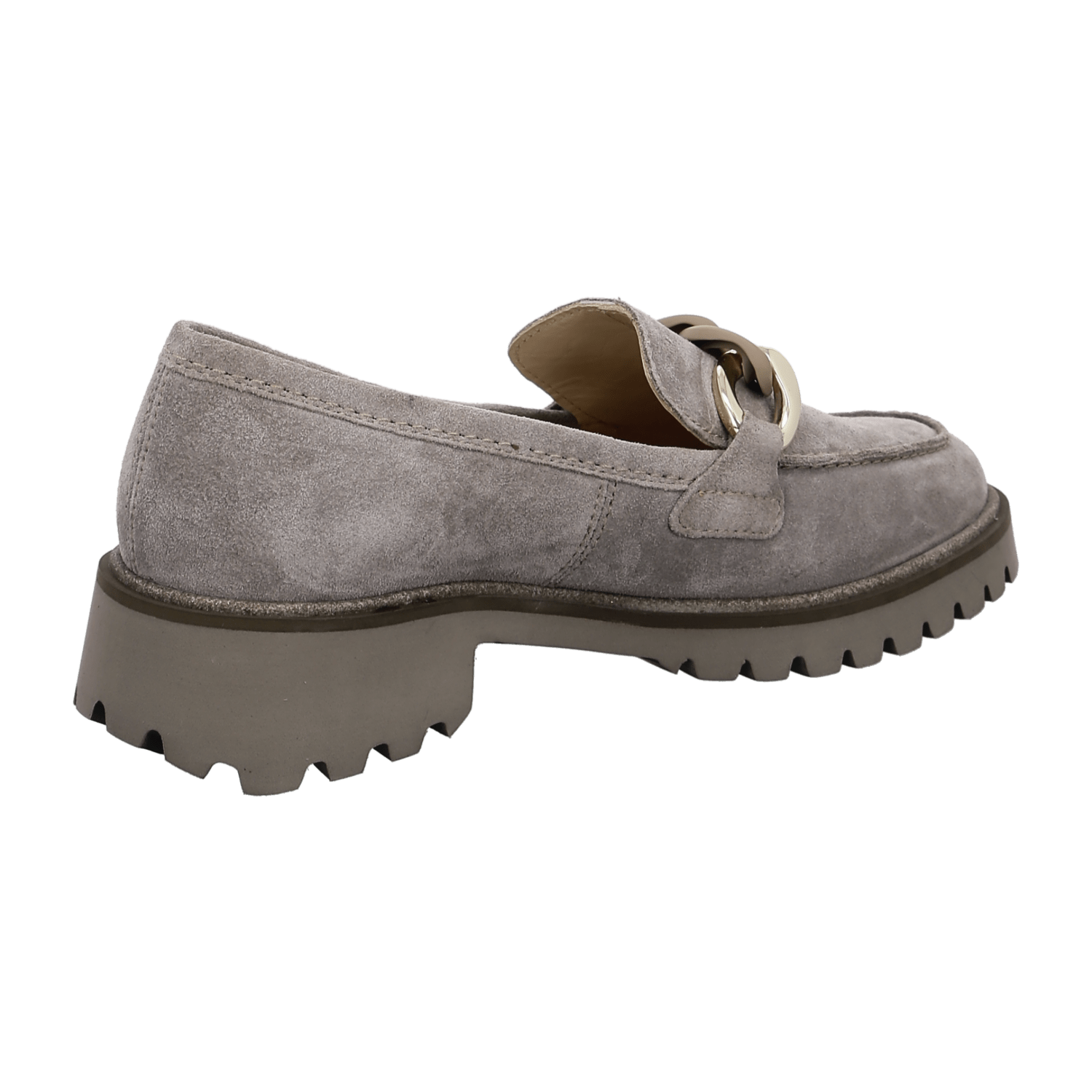 ARA KENT Women's Suede Slip-On Loafers in Beige with Round Toe and Leather Lining