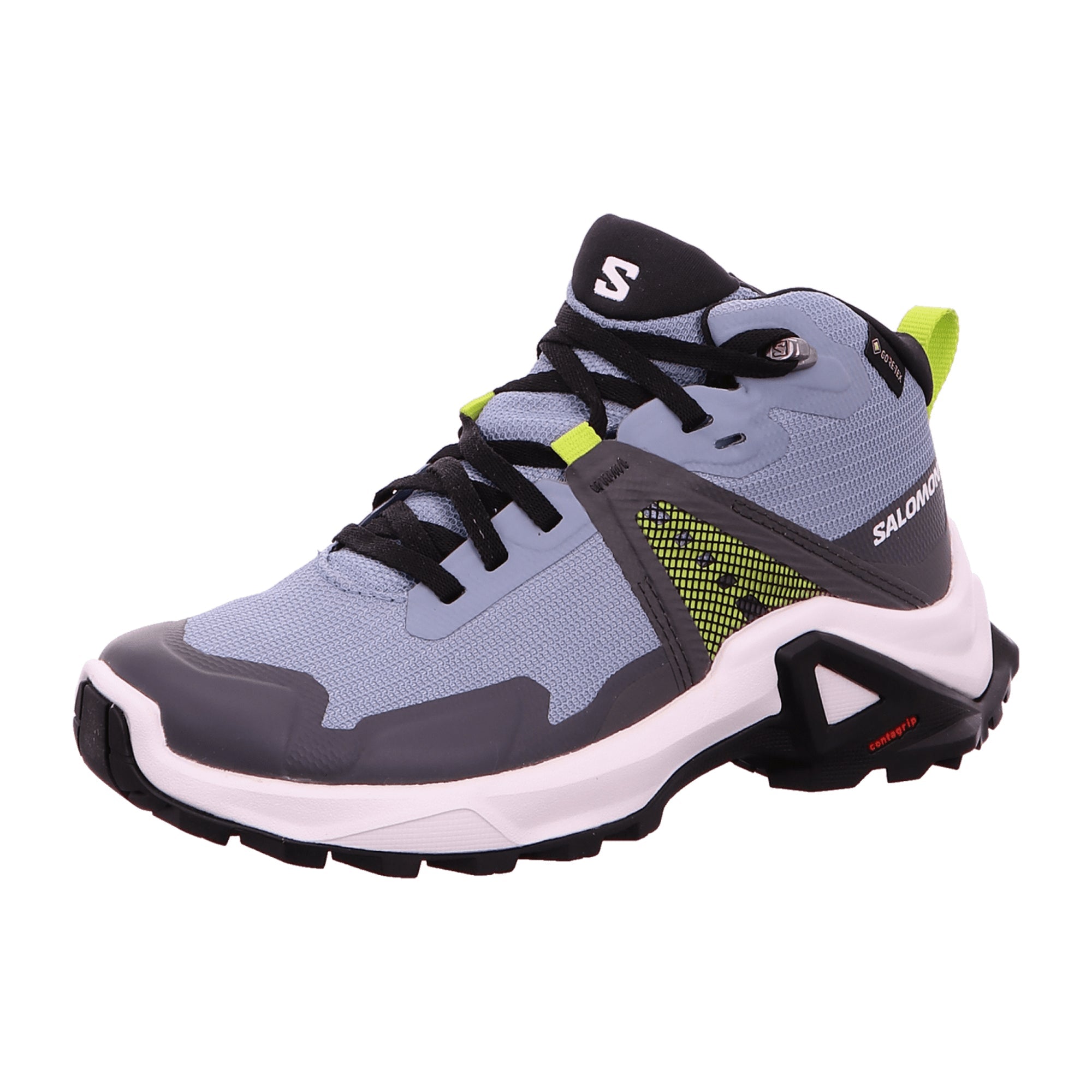 Salomon shoes X RAISE MID GTX J Faded/Indi for children, blue