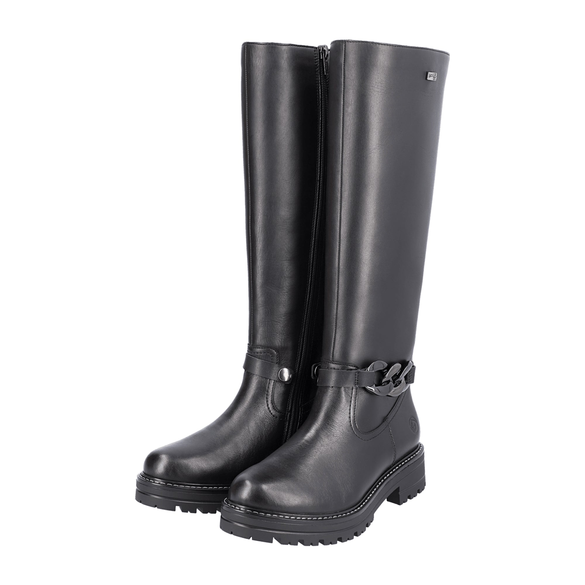 Remonte Black Leather Women's Shoes D228201 D22 Fall Winter Collection