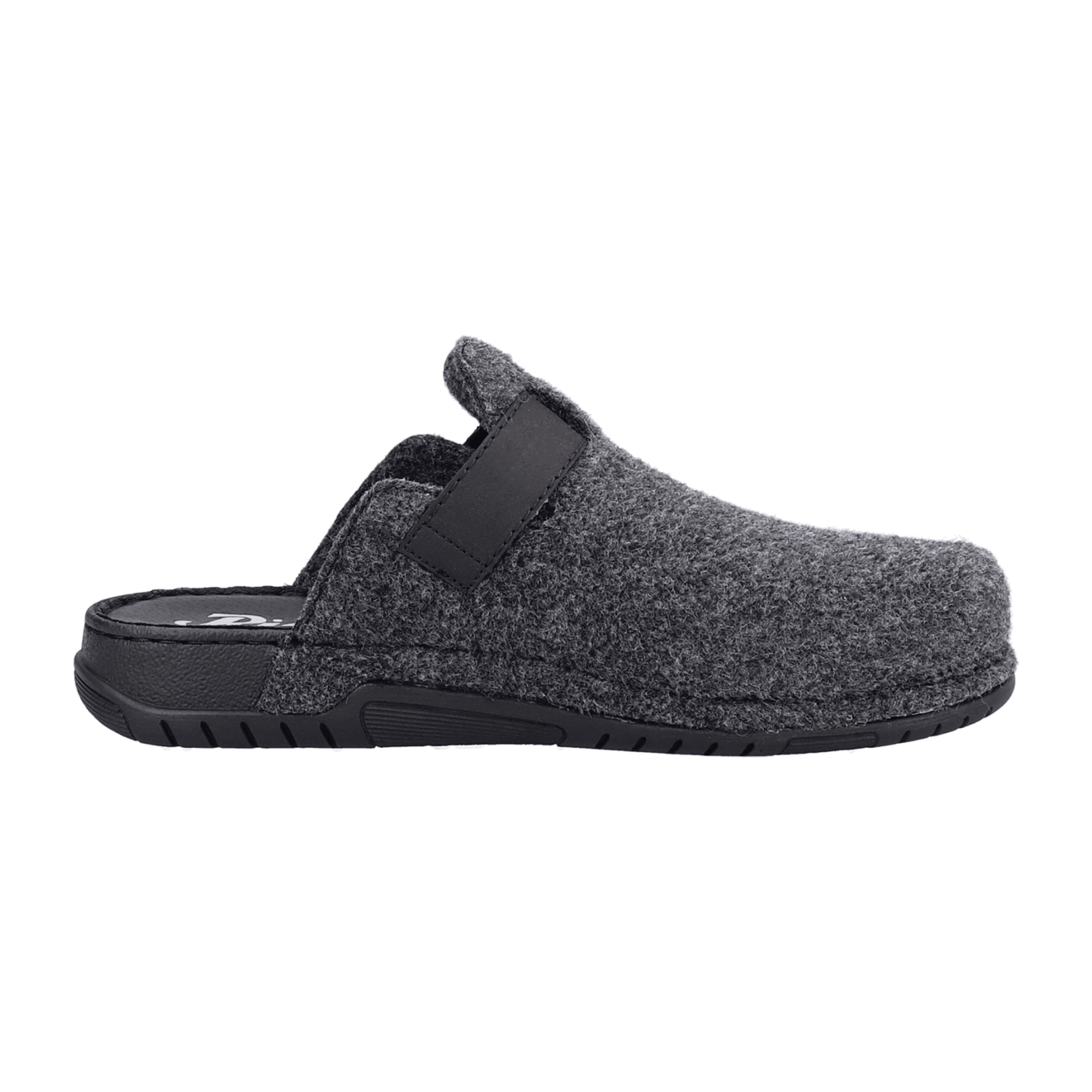 Rieker Men's Gray Sandals Comfortable Wide Fit Casual Slip-On Warm Lined