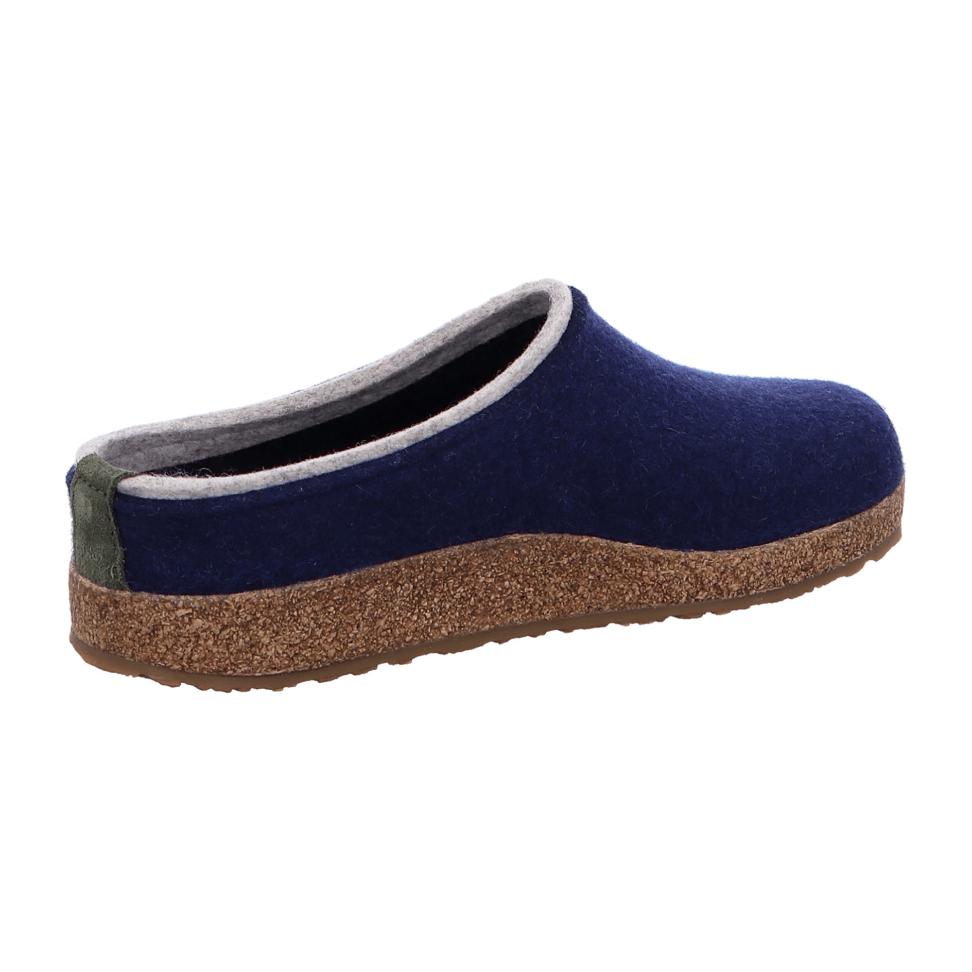 Haflinger Grizzly Kris Men's Blue Wool Clogs - Comfortable & Durable