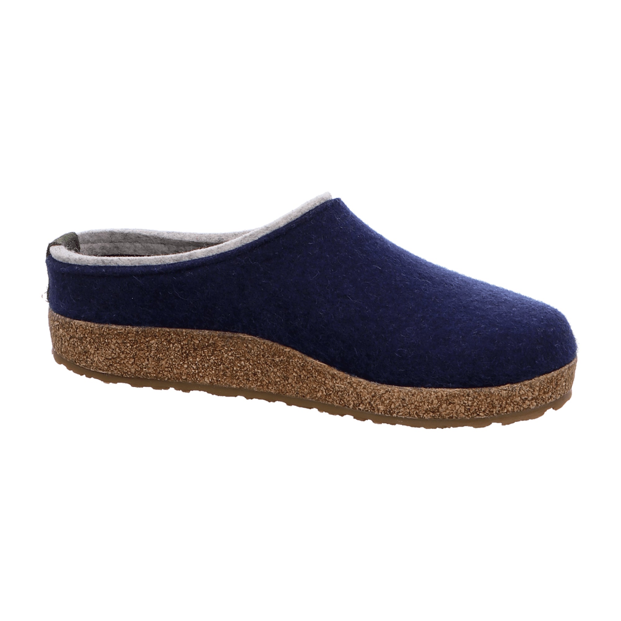 Haflinger Grizzly Kris Men's Blue Wool Clogs - Comfortable & Durable