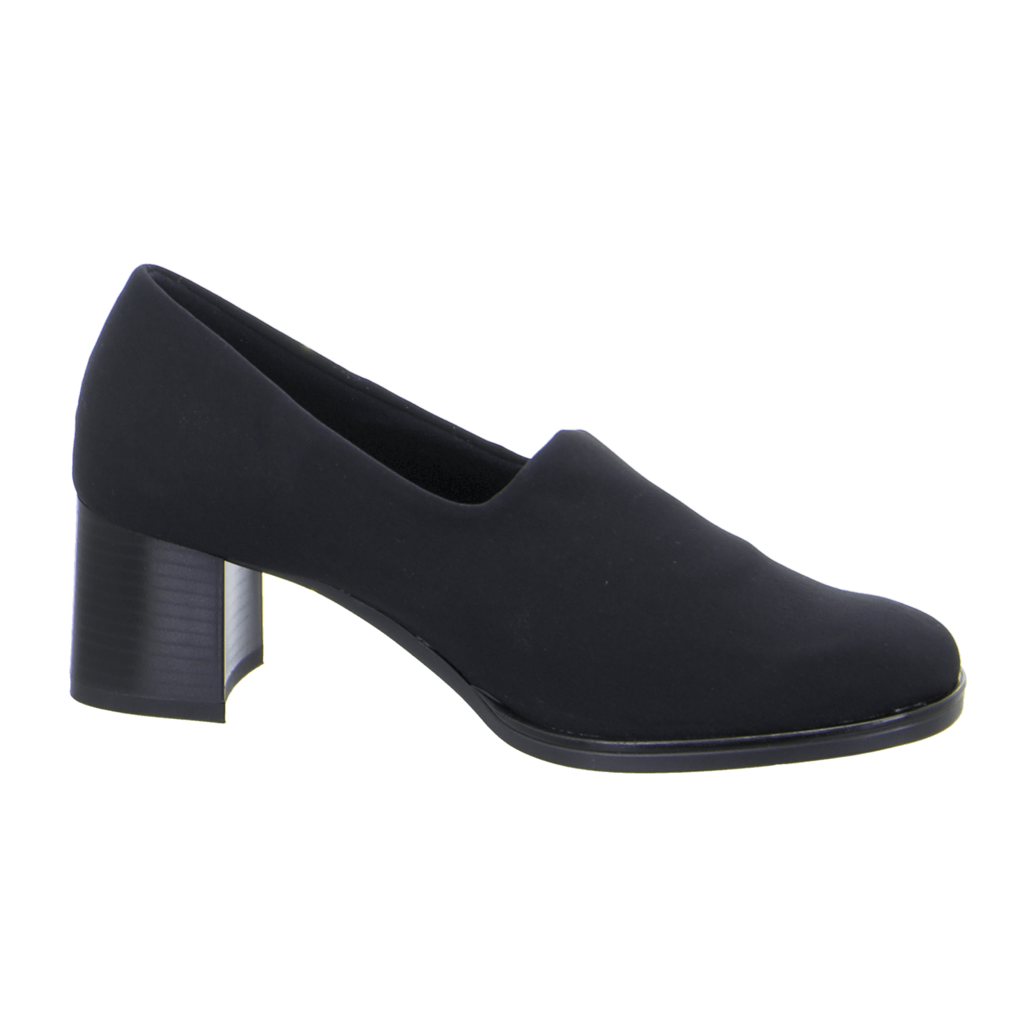 ARA Brighton BR Women's Leather Slip-On Pumps in Black - Bartel-Shop