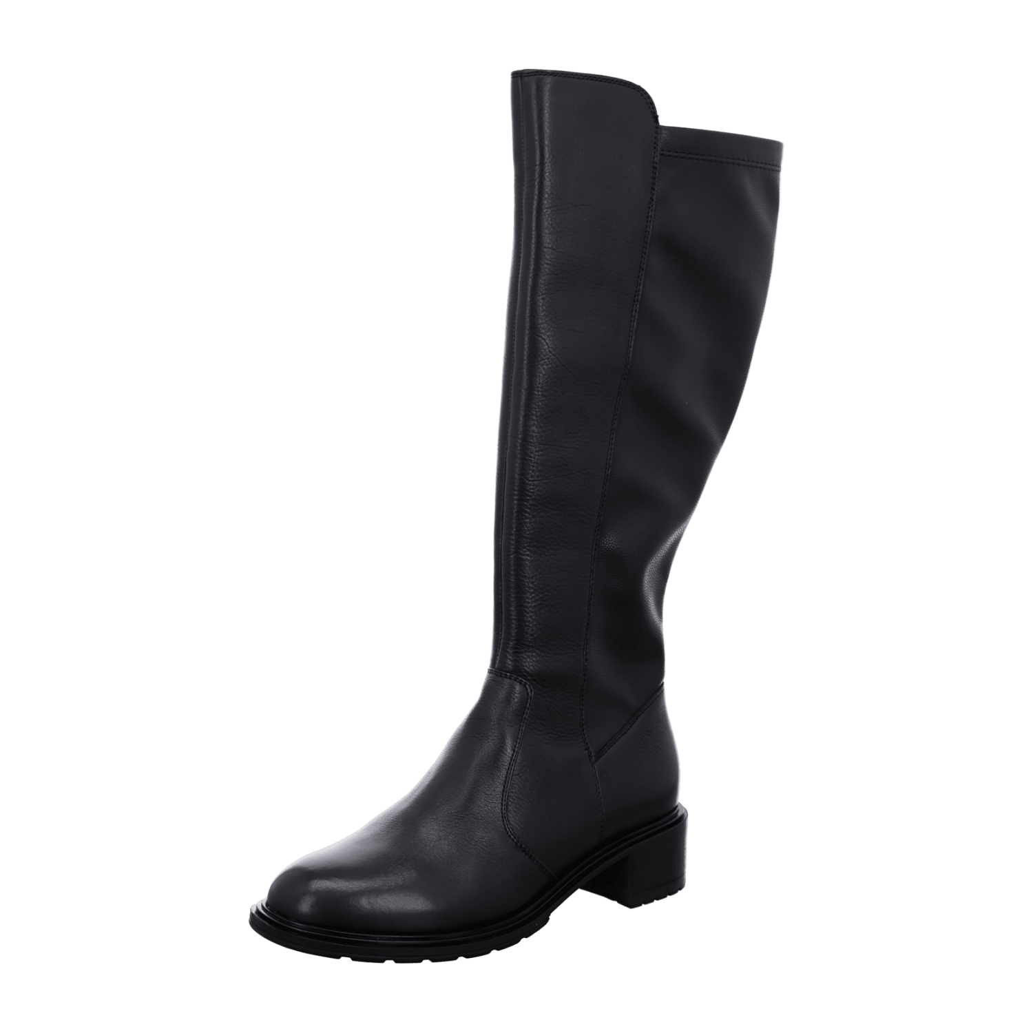 ARA Parker Women's Boots in Black Smooth Leather - Classic Chelsea Boots with Pull-On Closure
