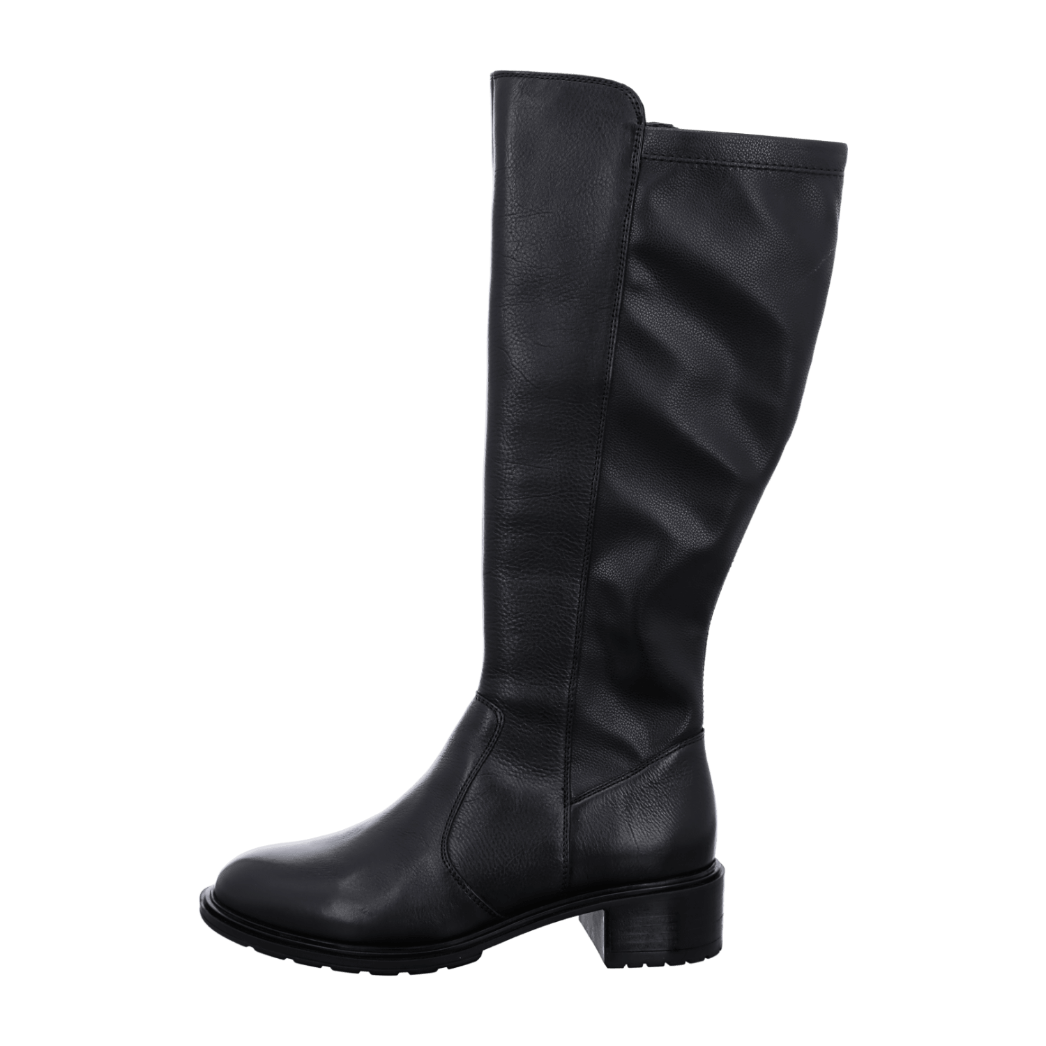 ARA Parker Women's Boots in Black Smooth Leather - Classic Chelsea Boots with Pull-On Closure