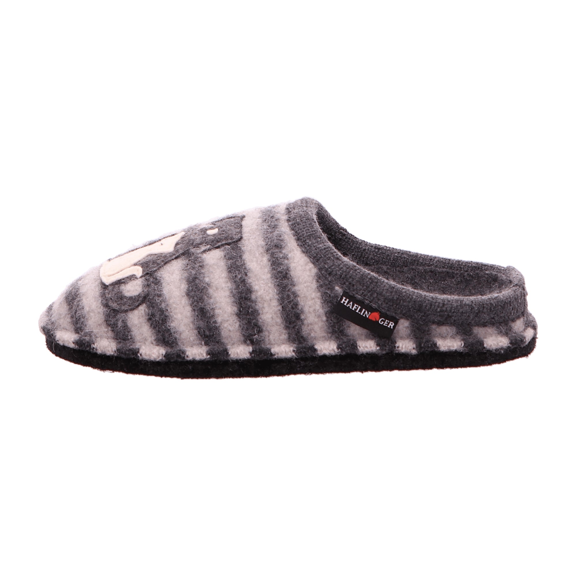 Haflinger Flair Canegatto Women's Grey Wool Slippers - Stylish & Durable