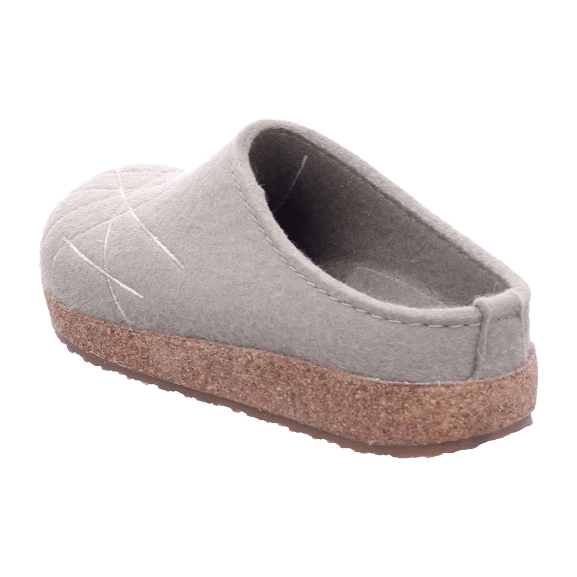 Haflinger Grizzly Mikado Women's Clogs - Stylish & Comfortable Beige Wool Slippers