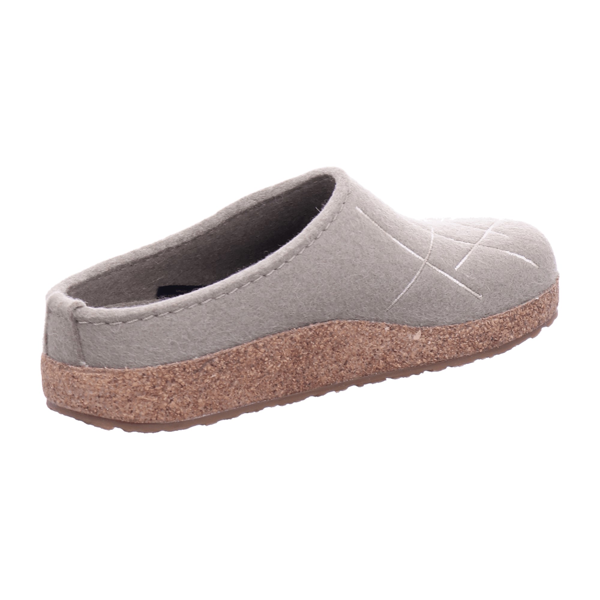 Haflinger Grizzly Mikado Women's Clogs - Stylish & Comfortable Beige Wool Slippers