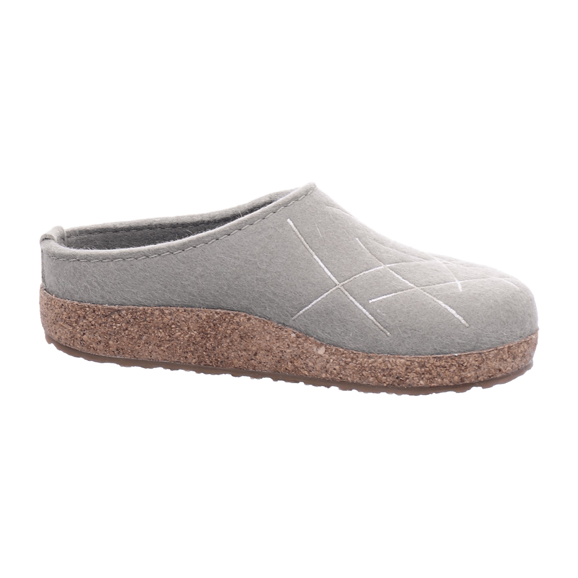 Haflinger Grizzly Mikado Women's Clogs - Stylish & Comfortable Beige Wool Slippers