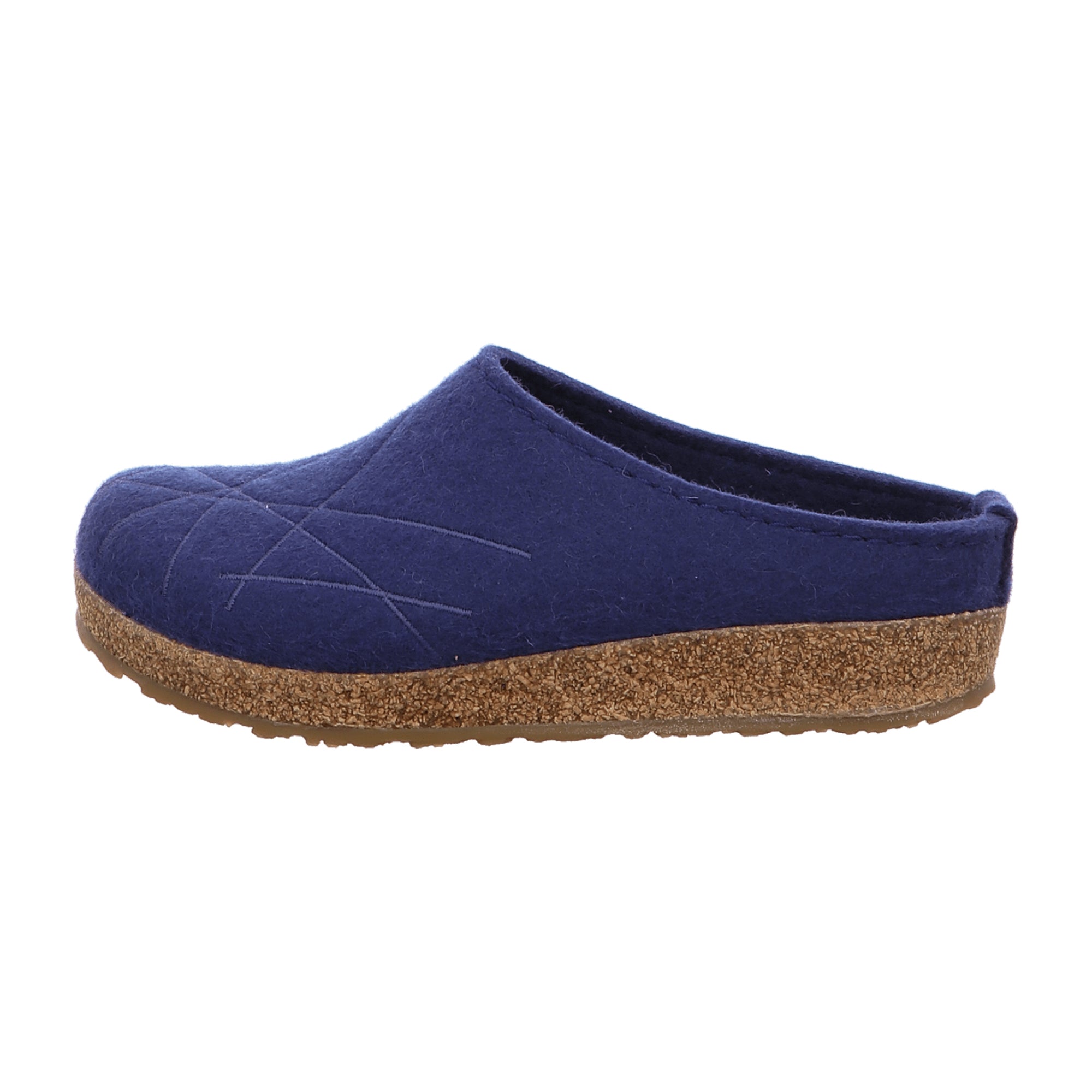 Haflinger Grizzly Mikado Women's Blue Wool Clogs - Comfortable & Durable