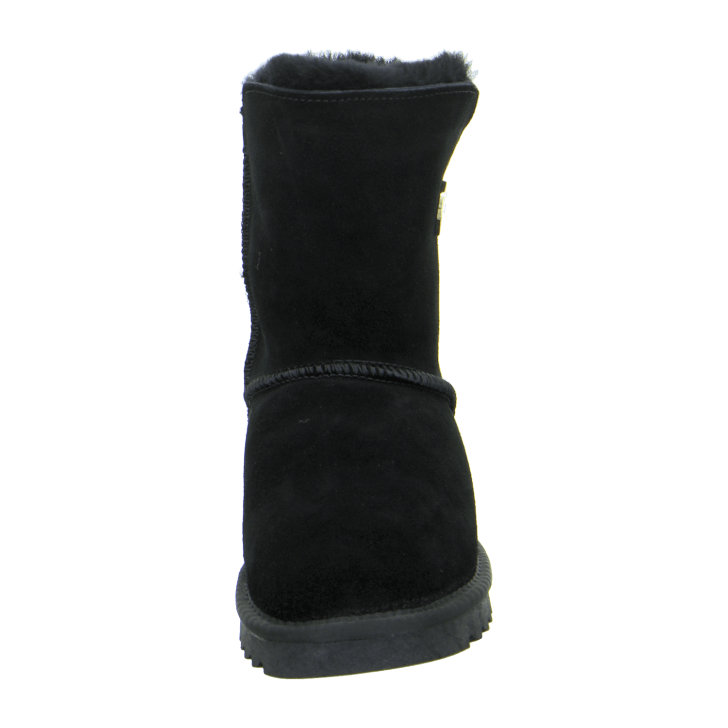 ARA Alaska Women's Velour Leather Slip-On Winter Boots with Wool Lining and Synthetic Rubber Sole in Black