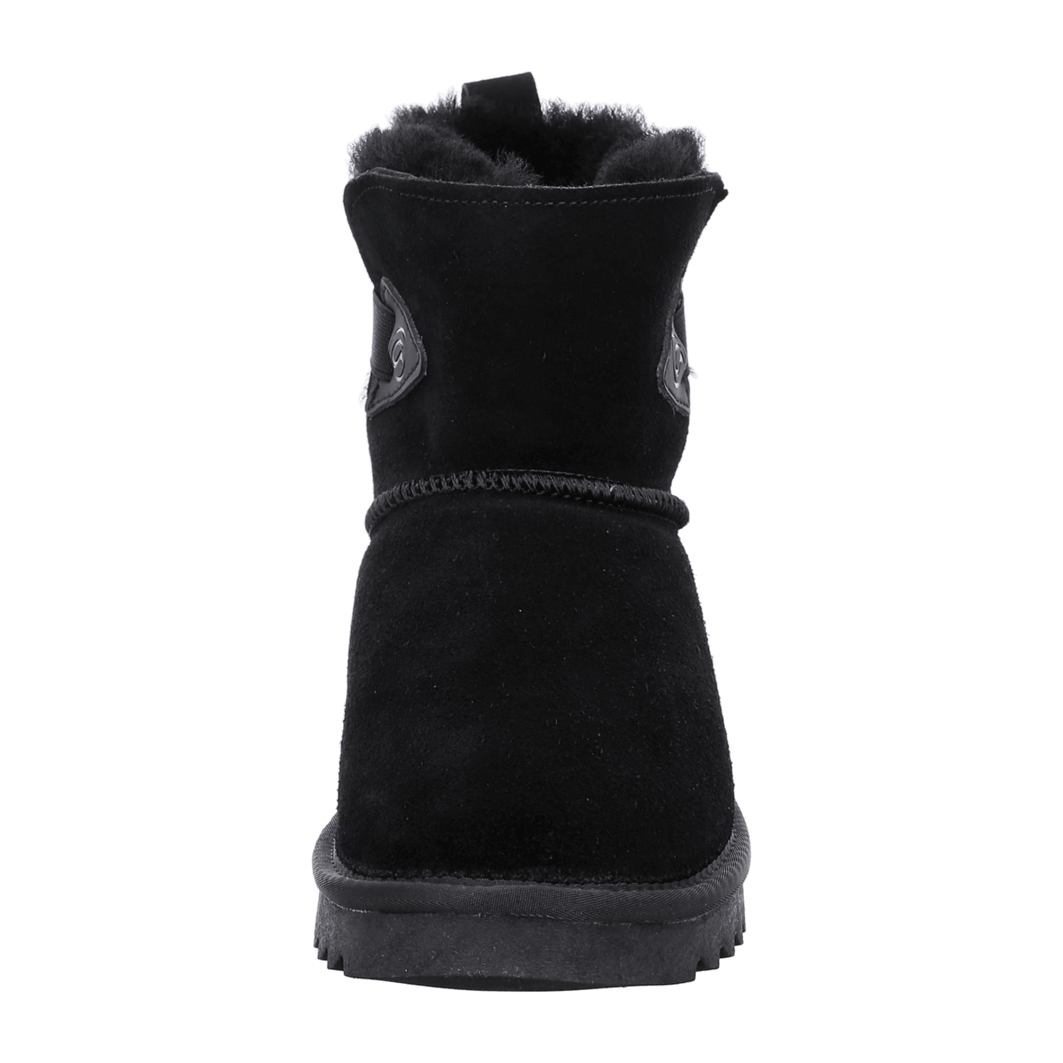 ARA Alaska Women's Velour Leather Slip-On Winter Boots with Wool Lining Modern Style Round Toe Synthetic Rubber Sole Black