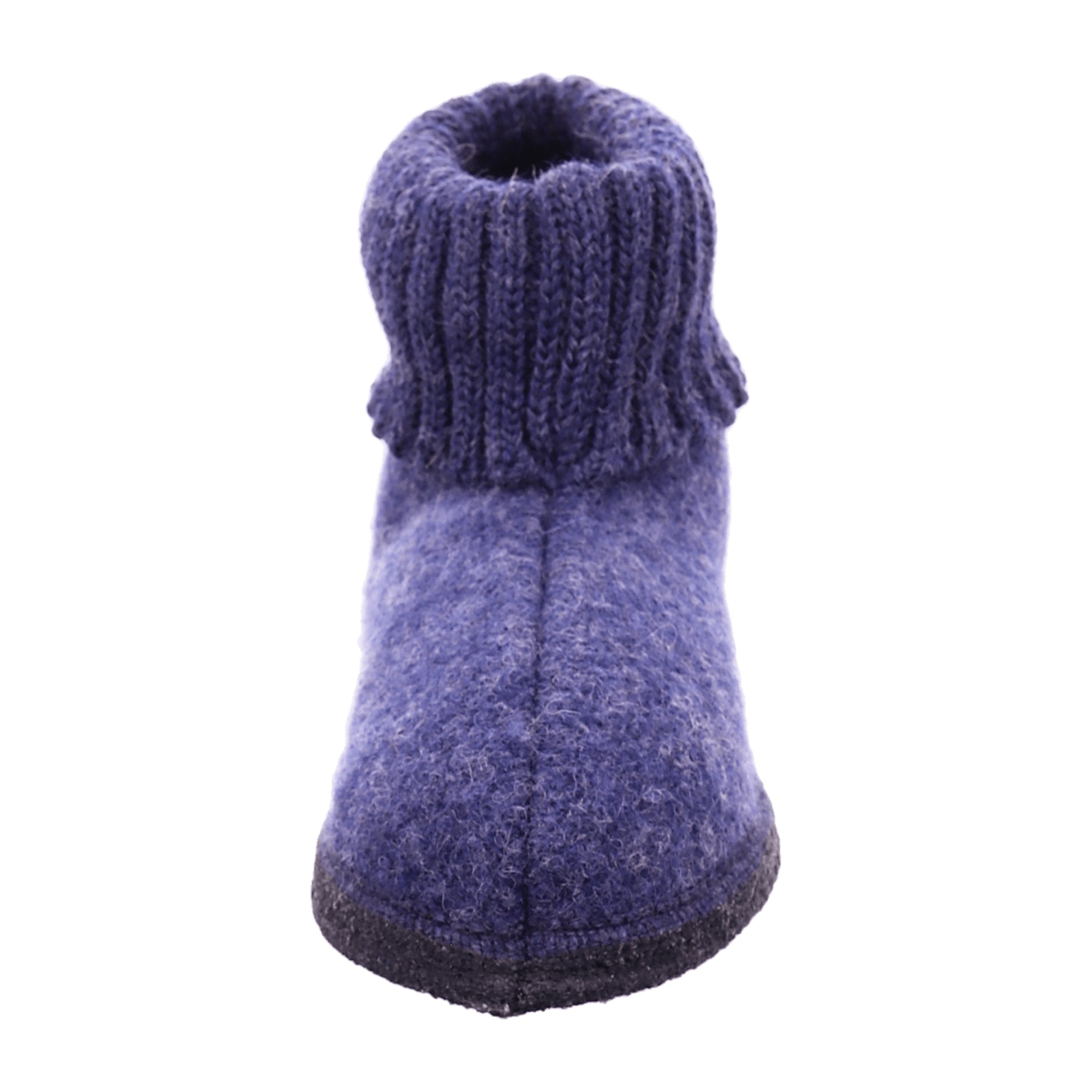 Haflinger Women's Slippers - Stylish & Comfortable Blue Wool