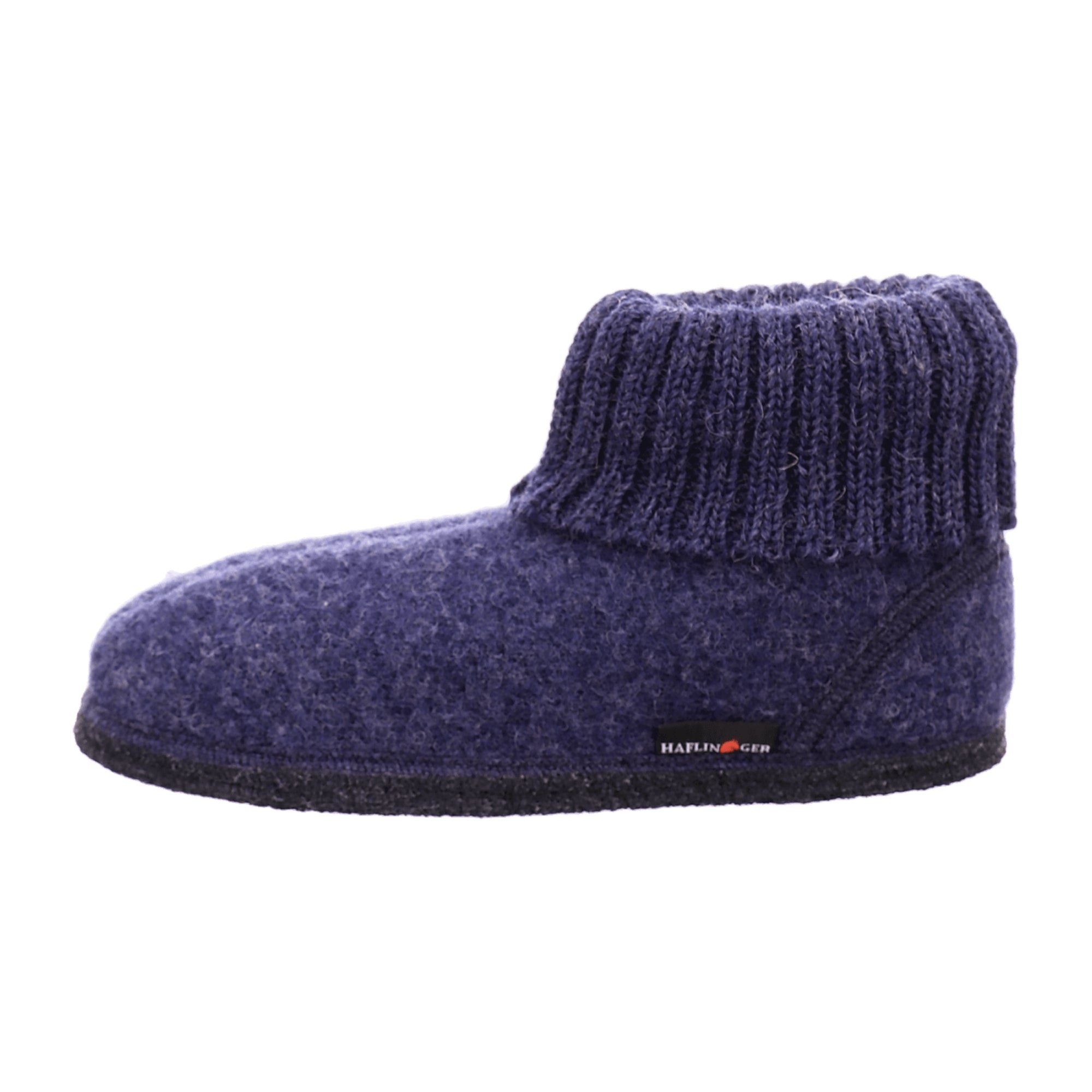 Haflinger Women's Slippers - Stylish & Comfortable Blue Wool