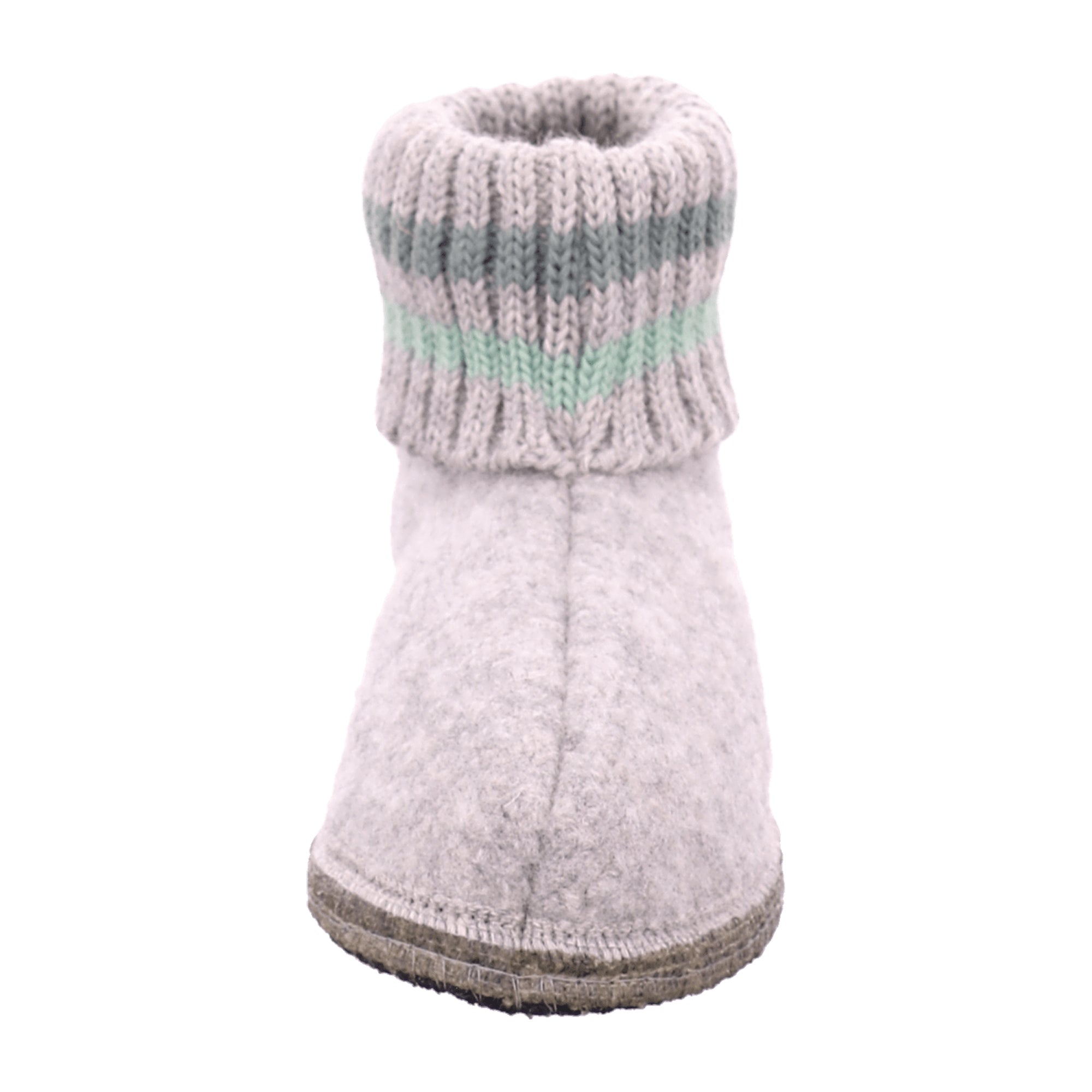 Haflinger Women's Slippers - Stylish & Durable Grey Wool Footwear