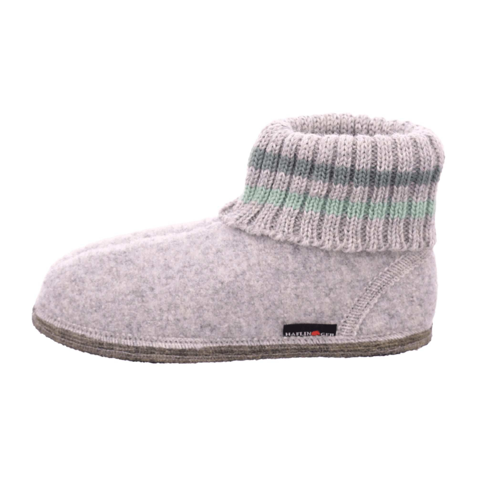 Haflinger Women's Slippers - Stylish & Durable Grey Wool Footwear