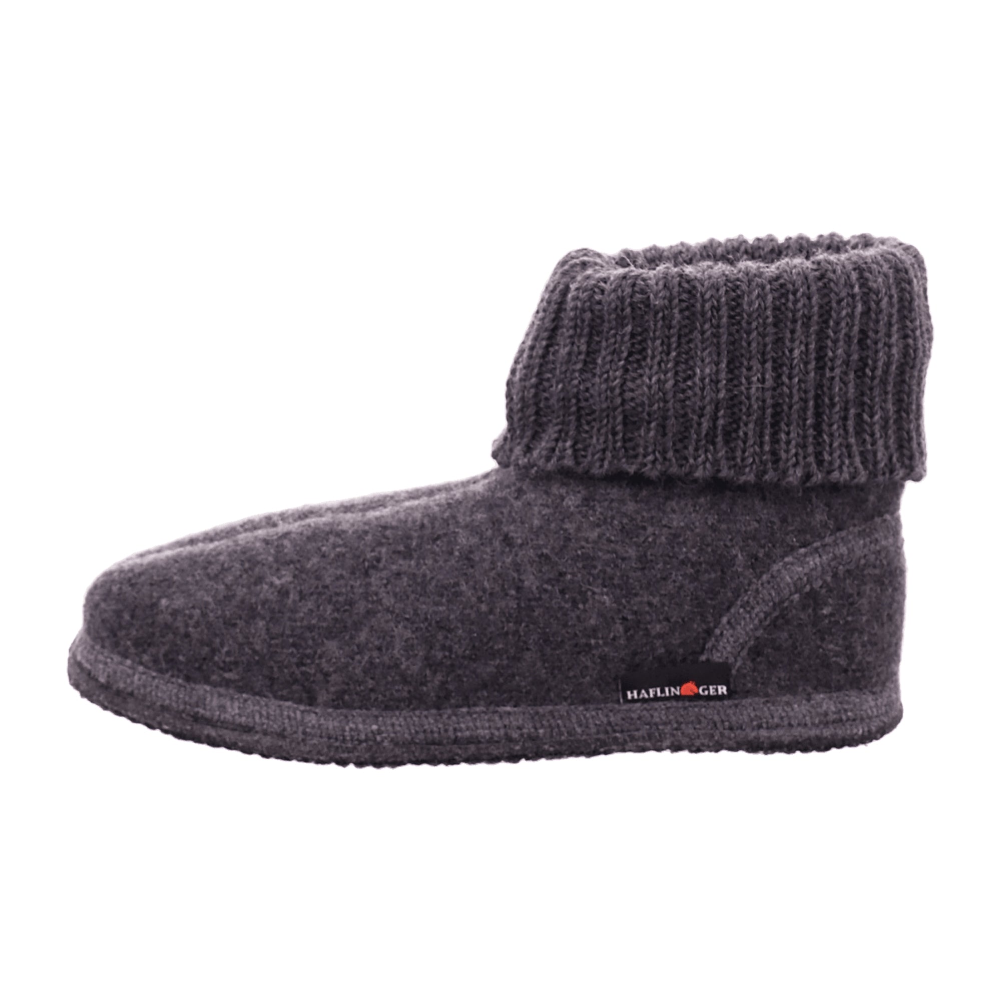 Haflinger Women's Slippers - Grey Wool Comfort Footwear