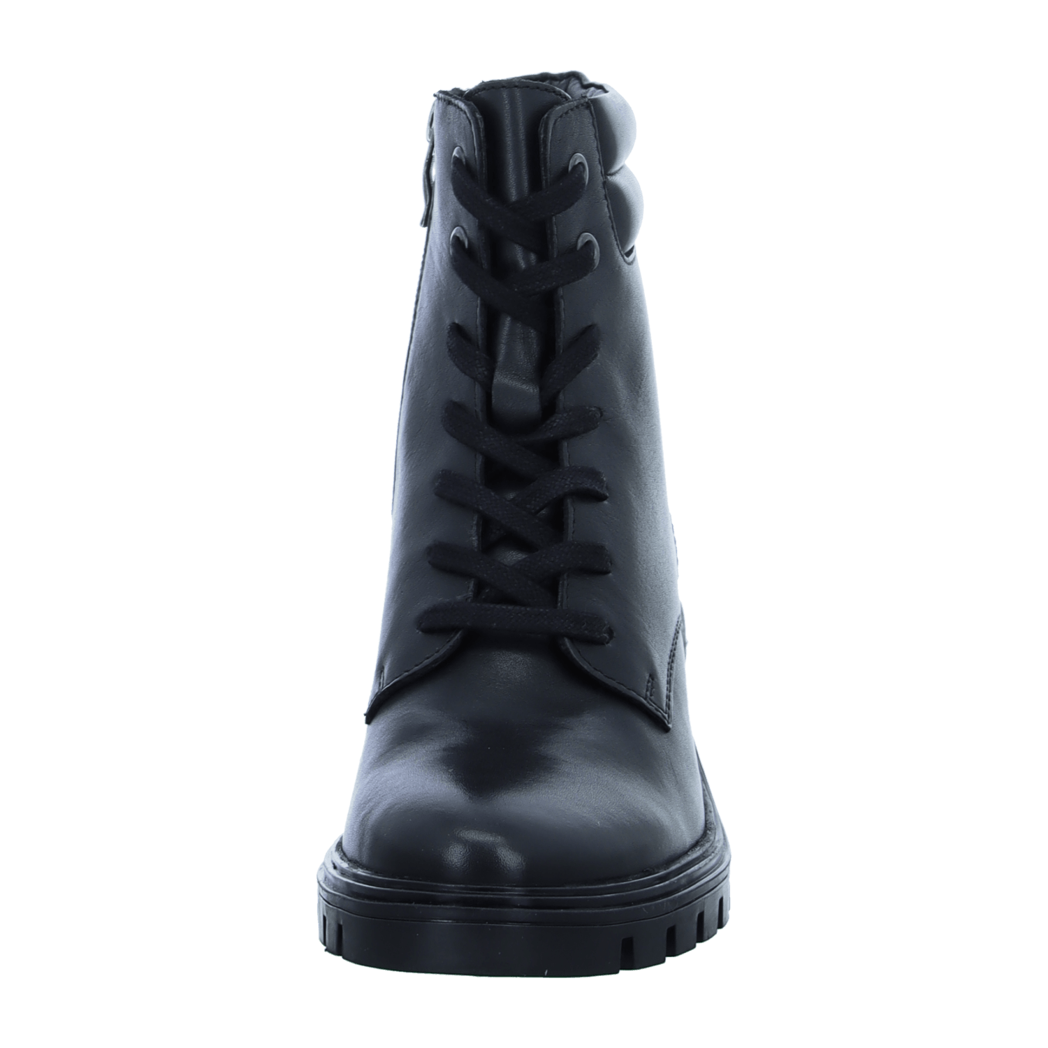 ARA DENVER Women's Ankle Boots in Black Smooth Leather with Zip Modern Style