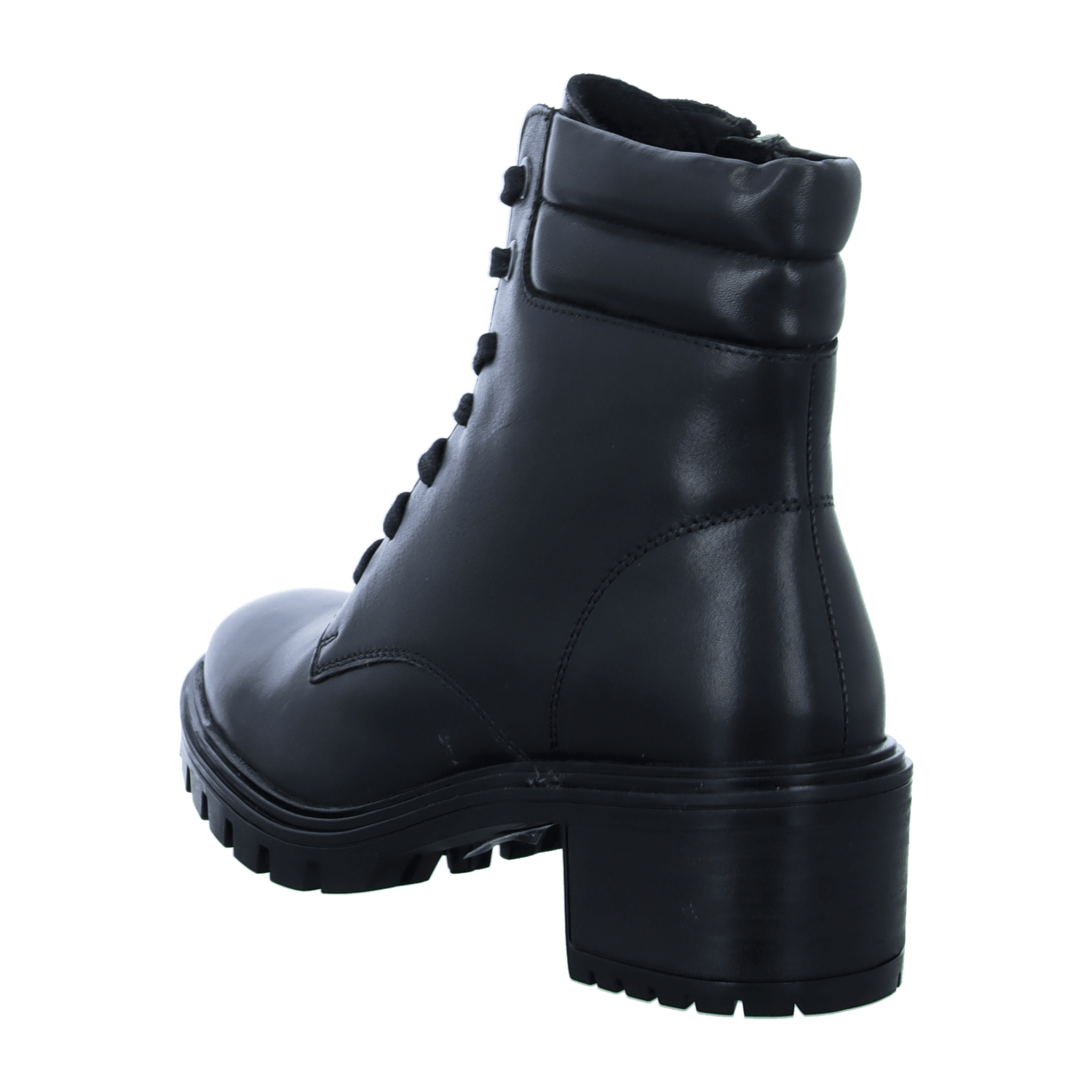 ARA DENVER Women's Ankle Boots in Black Smooth Leather with Zip Modern Style