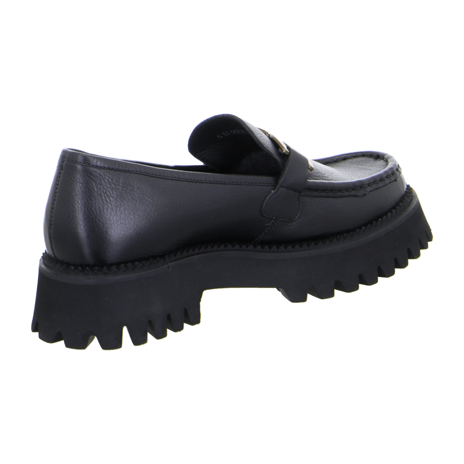 ARA AMSTERDAM A Women's Leather Loafers in Black with Leather Lining and Round Toe