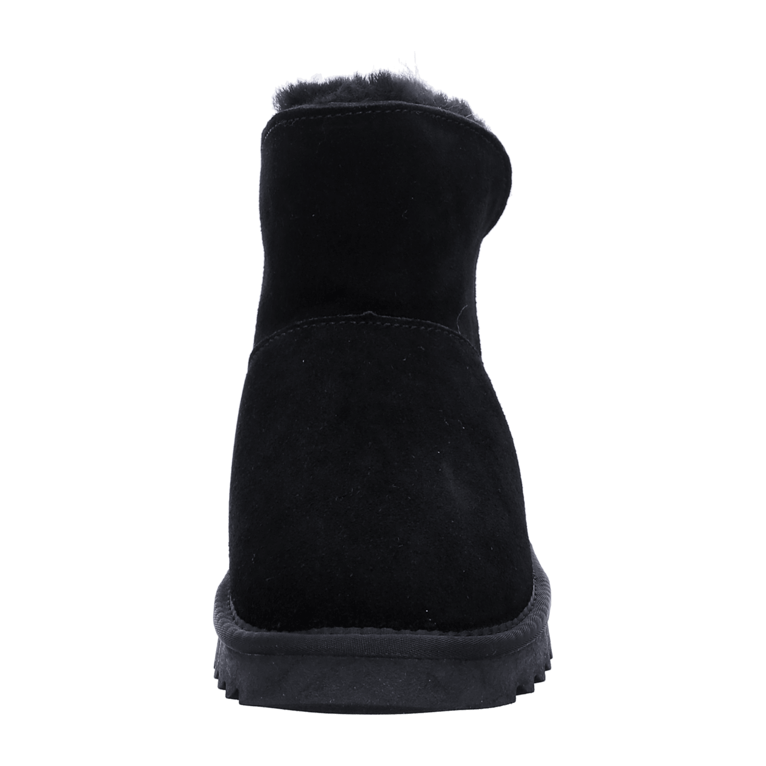 ARA Alaska Women's Slip-On Boots in Velvet Leather with Wool Lining, Modern Style Black Winter Boots