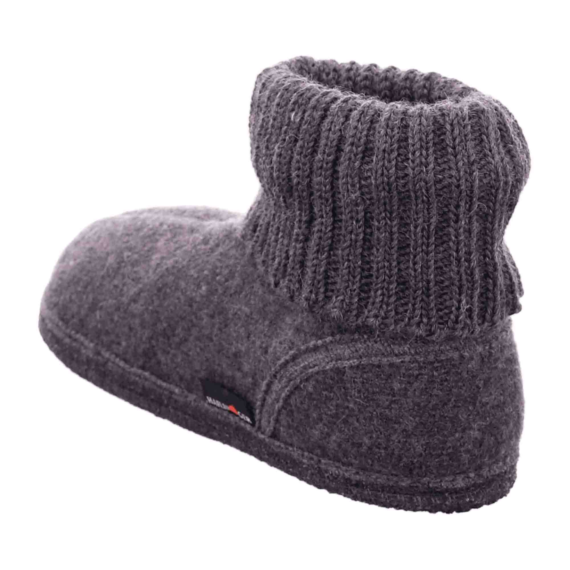 Haflinger Men's Gray Slippers | Comfortable & Durable Indoor Footwear