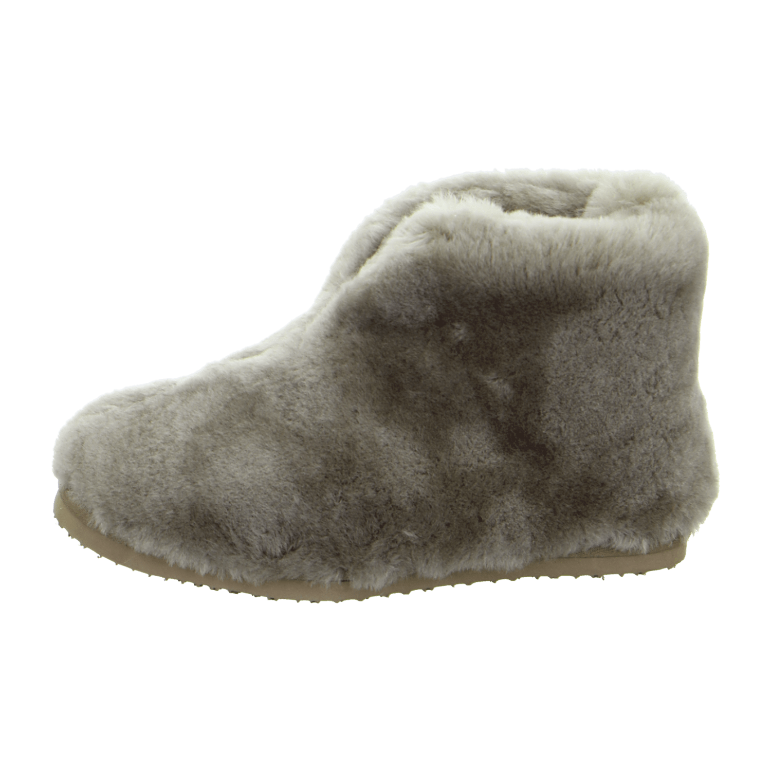 ARA Cosy Women's Slippers in Beige with Fur and Faux Fur Lining Casual Style Round Toe