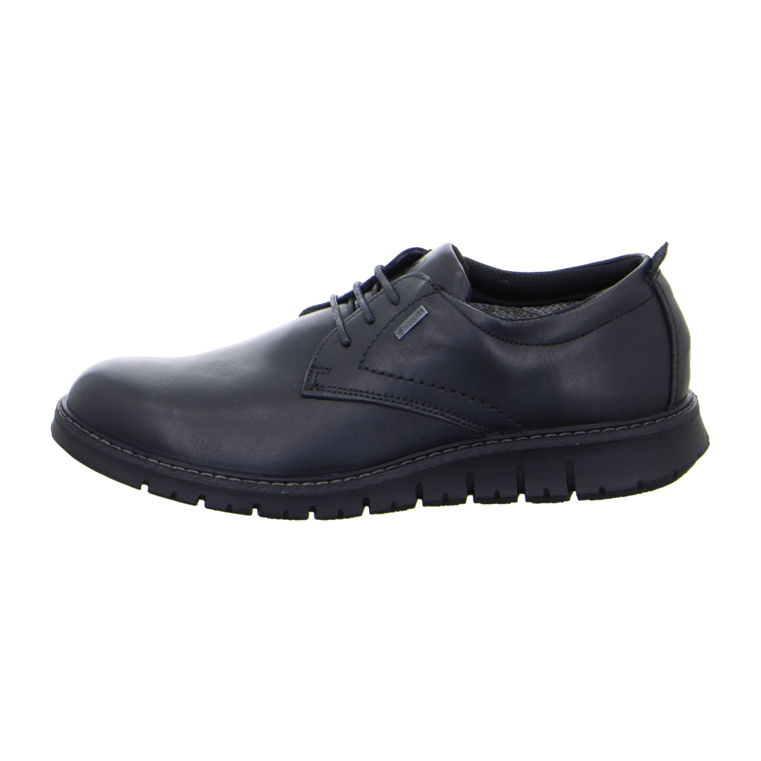ARA Leandro Men's Lace-Up Sneakers in Smooth Leather, Black