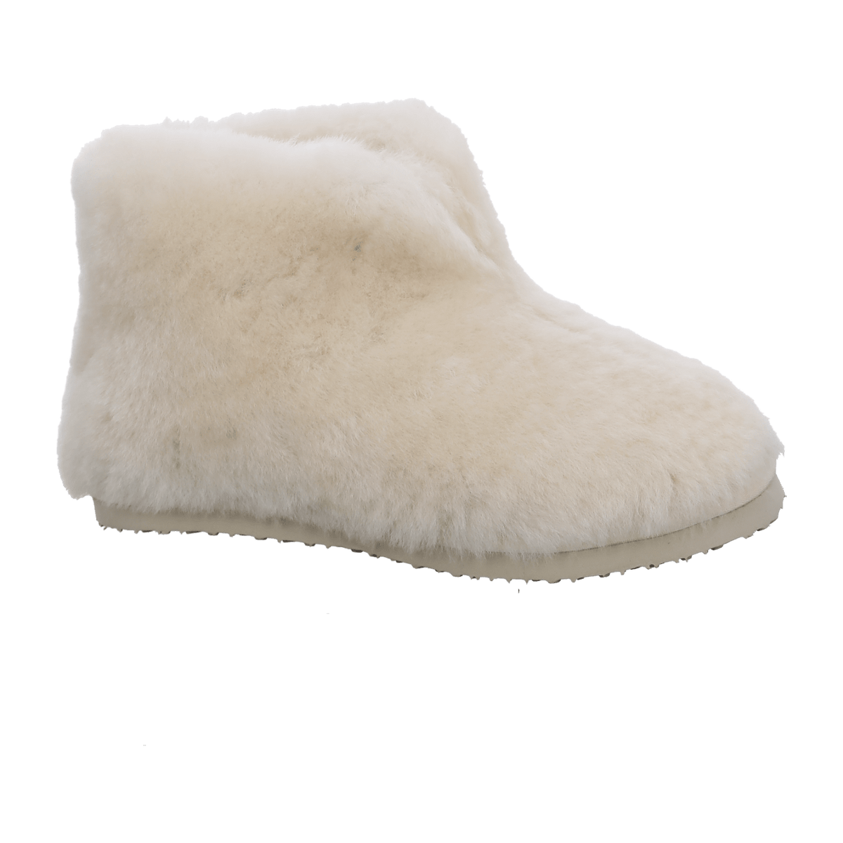 ARA Cosy Women's Slipper in White with Soft Fur, Plush Lining and Round Toe - Bartel-Shop