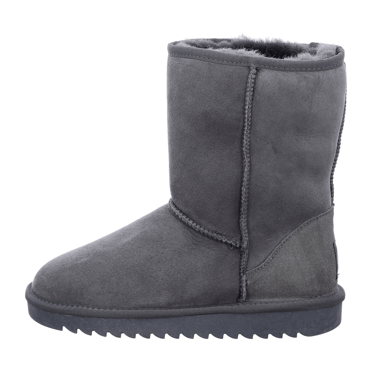 ARA ALASKA Women's Slip-On Winter Boots in Velour Leather with Wool Lining, Grey Modern