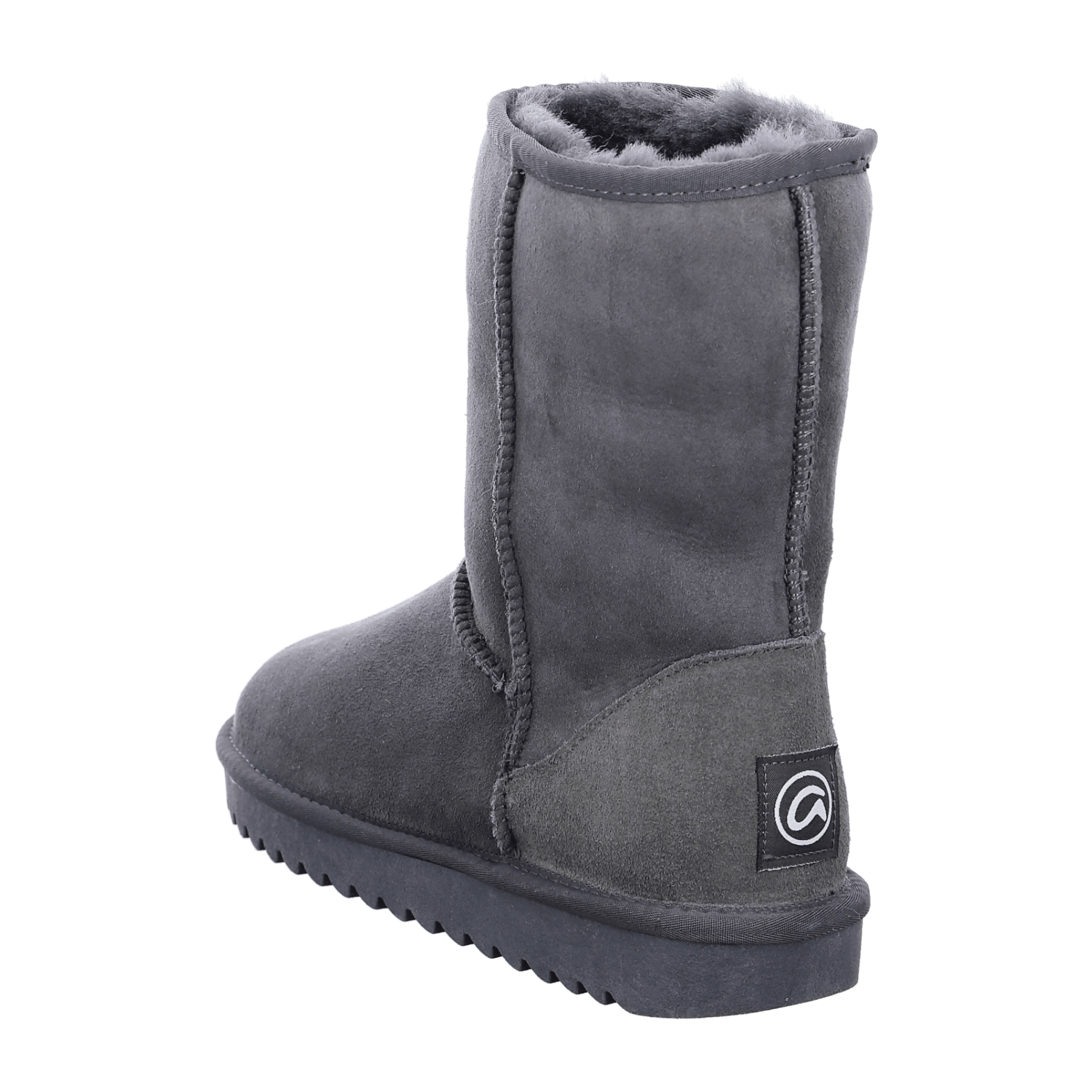 ARA ALASKA Women's Slip-On Winter Boots in Velour Leather with Wool Lining, Grey Modern