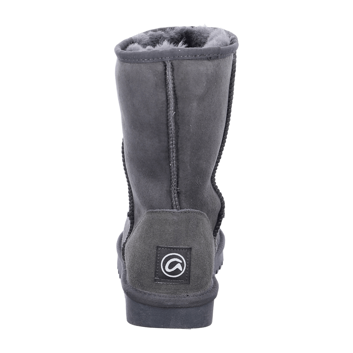 ARA ALASKA Women's Slip-On Winter Boots in Velour Leather with Wool Lining, Grey Modern