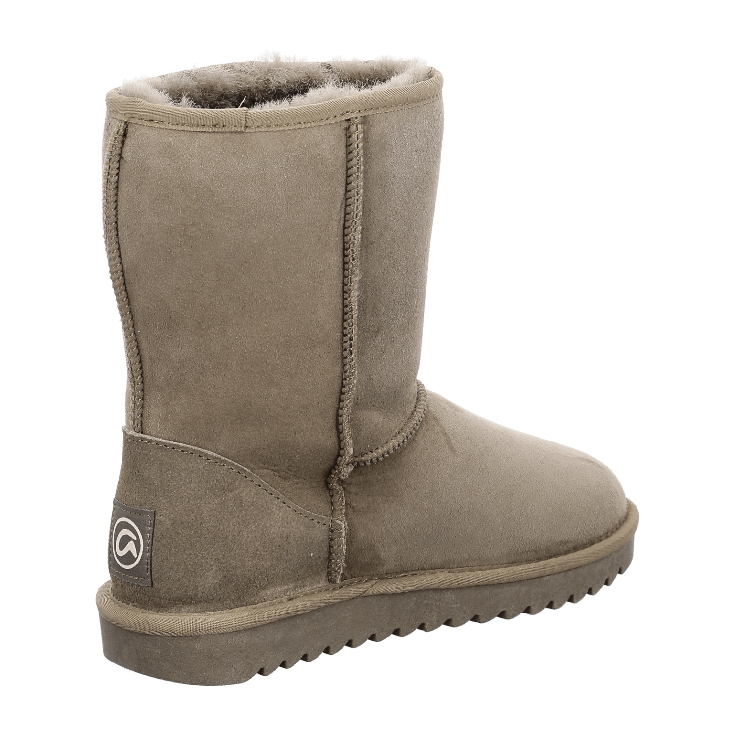 ARA ALASKA Women's Slip-On Bootie in Suede Leather with Wool Lining in Beige Modern Style with Round Toe - Bartel-Shop