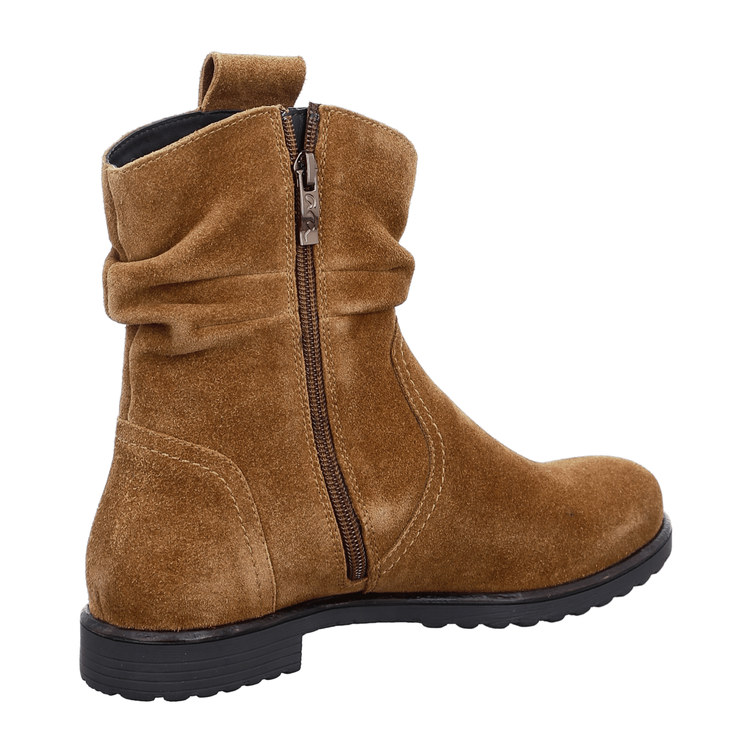 ARA LIVERPOOL Women's Slip-On Suede Shoes in Brown with Round Toe