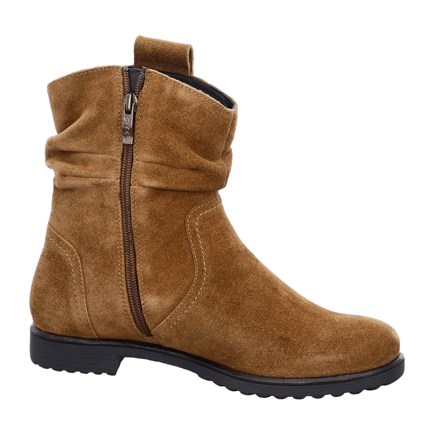 ARA LIVERPOOL Women's Slip-On Suede Shoes in Brown with Round Toe