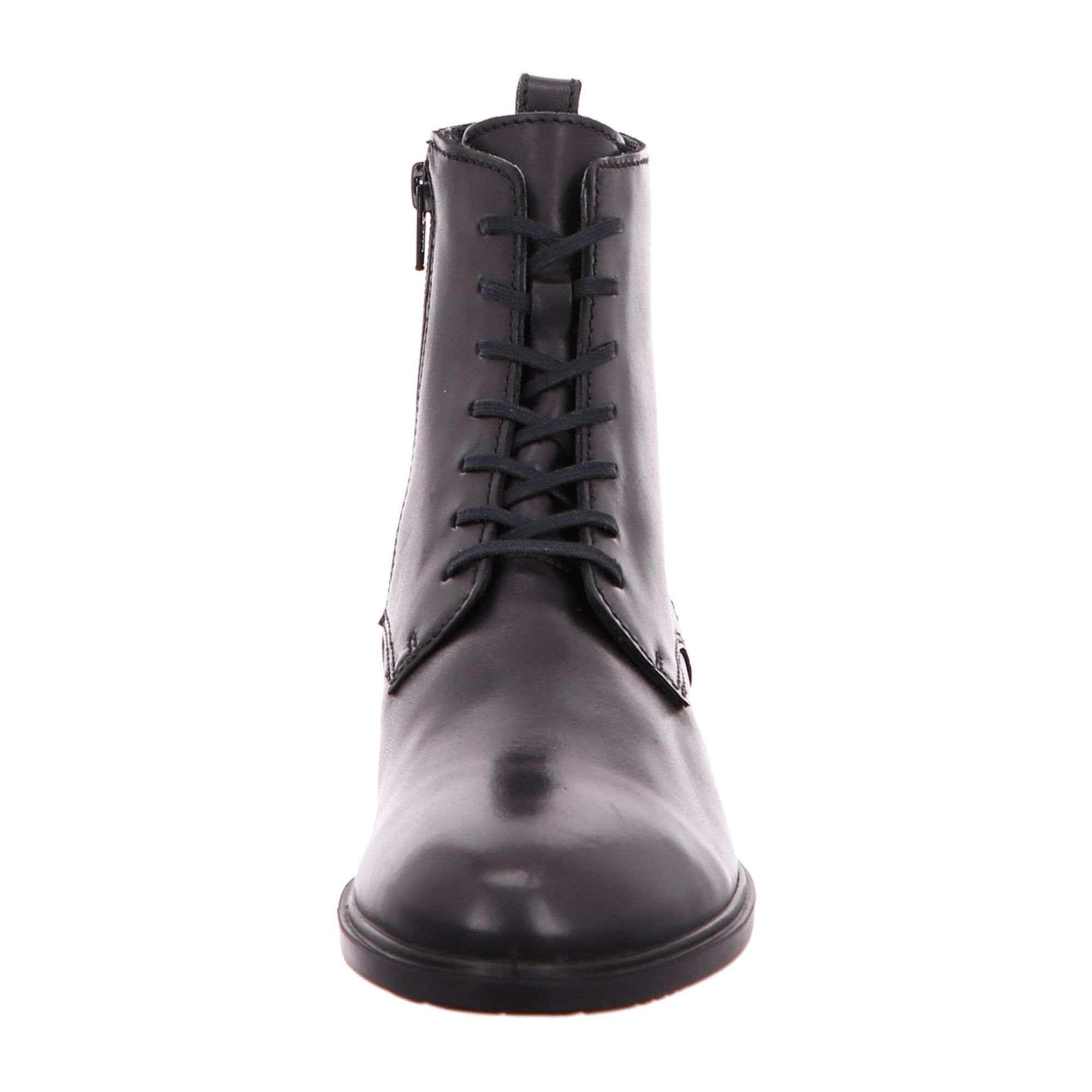 Ecco Women's Black Leather Shoes - Stylish & Durable