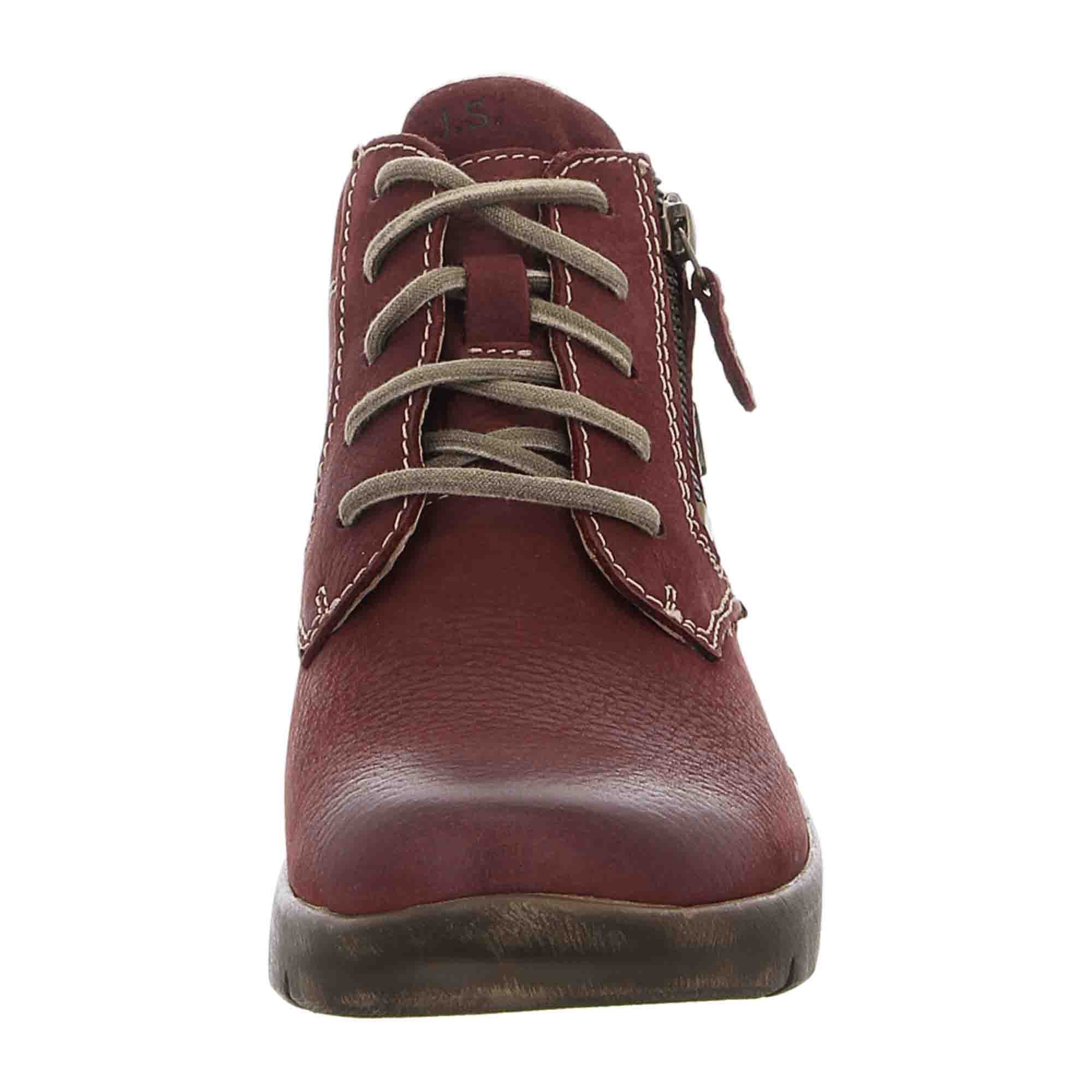 Josef Seibel Comfortable Women's Ankle Boots in Red